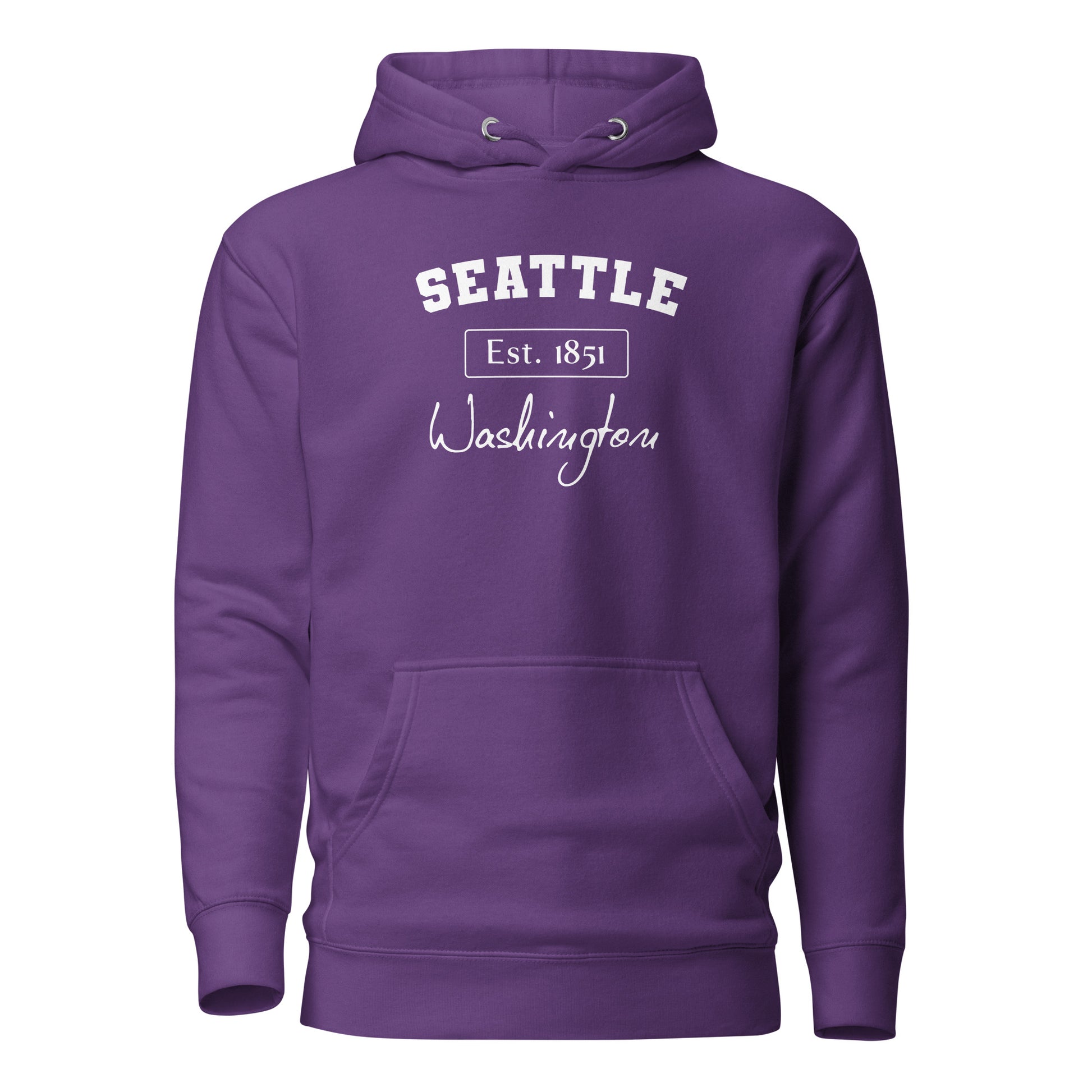 Seattle, Washington Women's Hoodie Purple