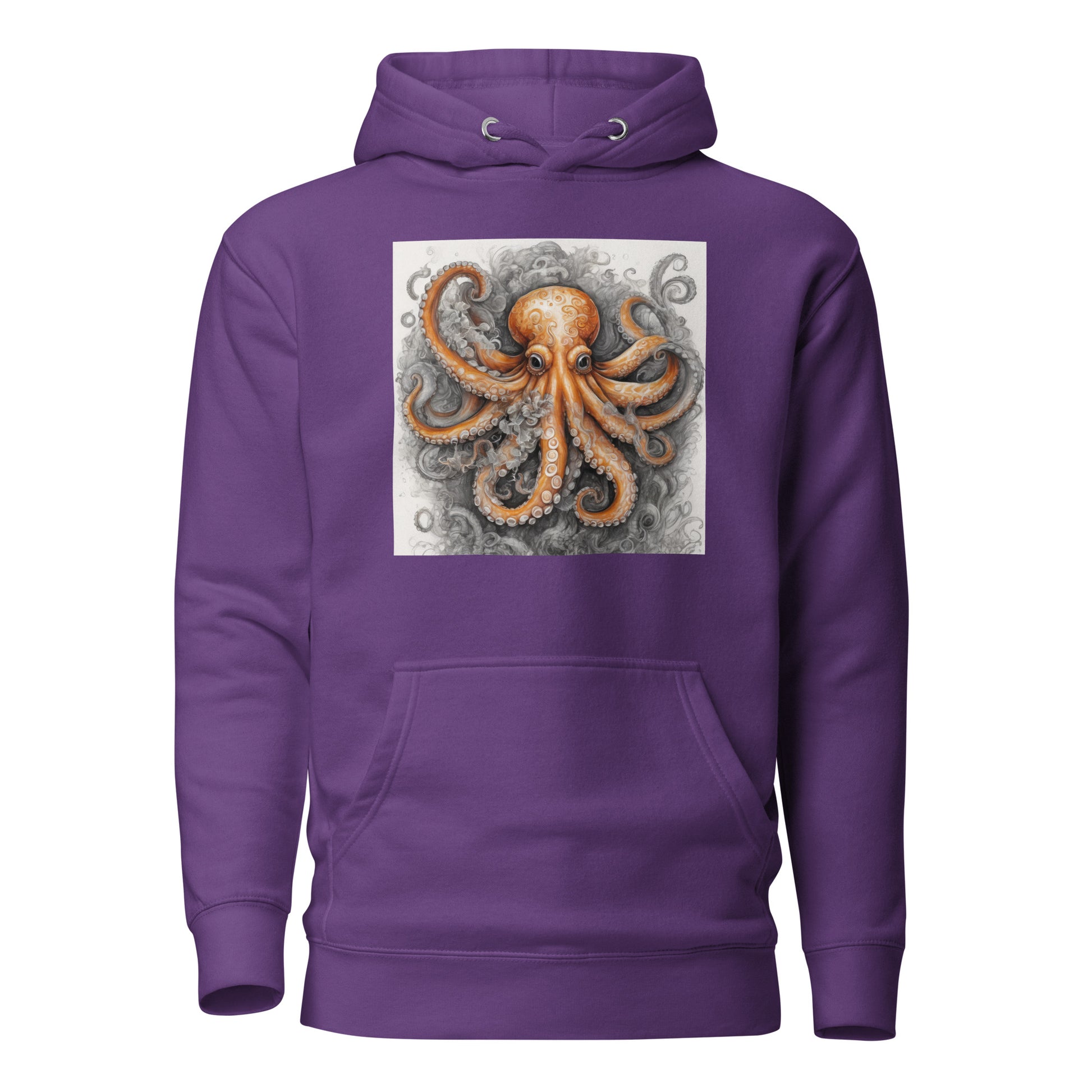 Octopus Women's Animal Lover Hoodie Purple