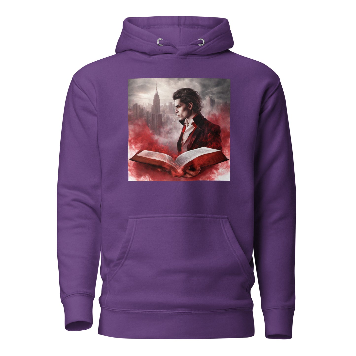 Women's Vampire Book Fan Hoodie Purple