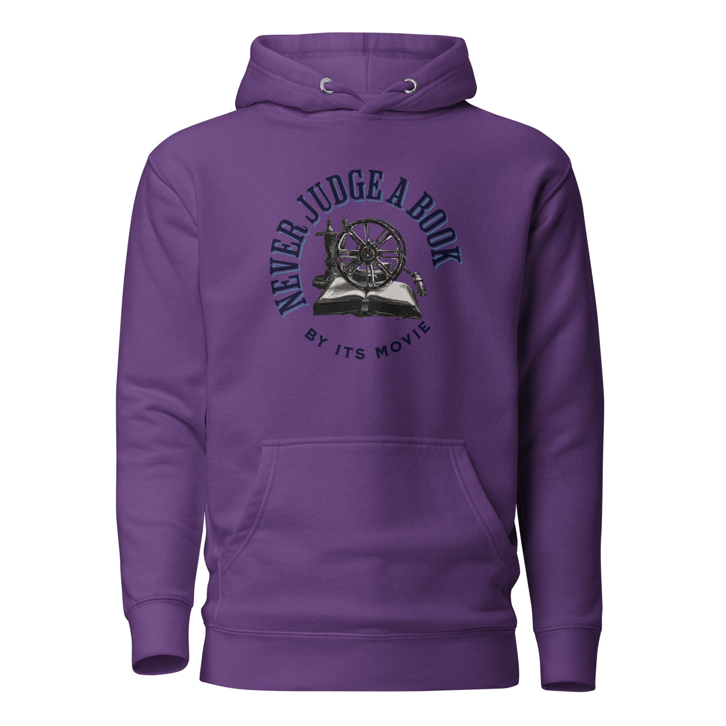 Never Judge a Book by its Movie Women's Hoodie Purple