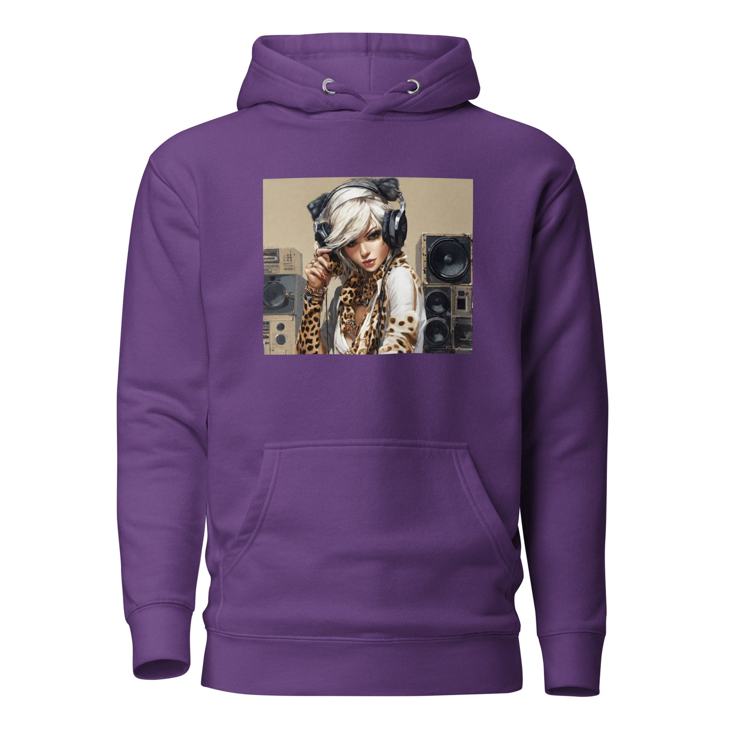 Women's DJing Hoodie Purple