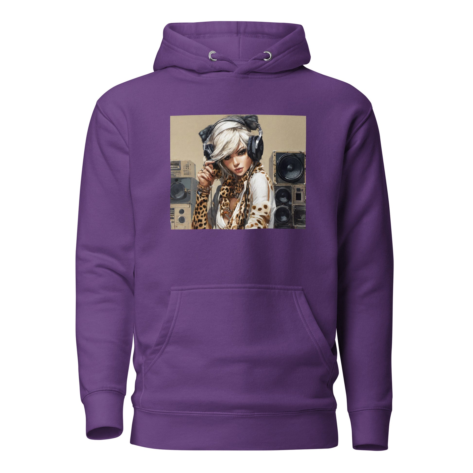 Women's DJing Hoodie Purple