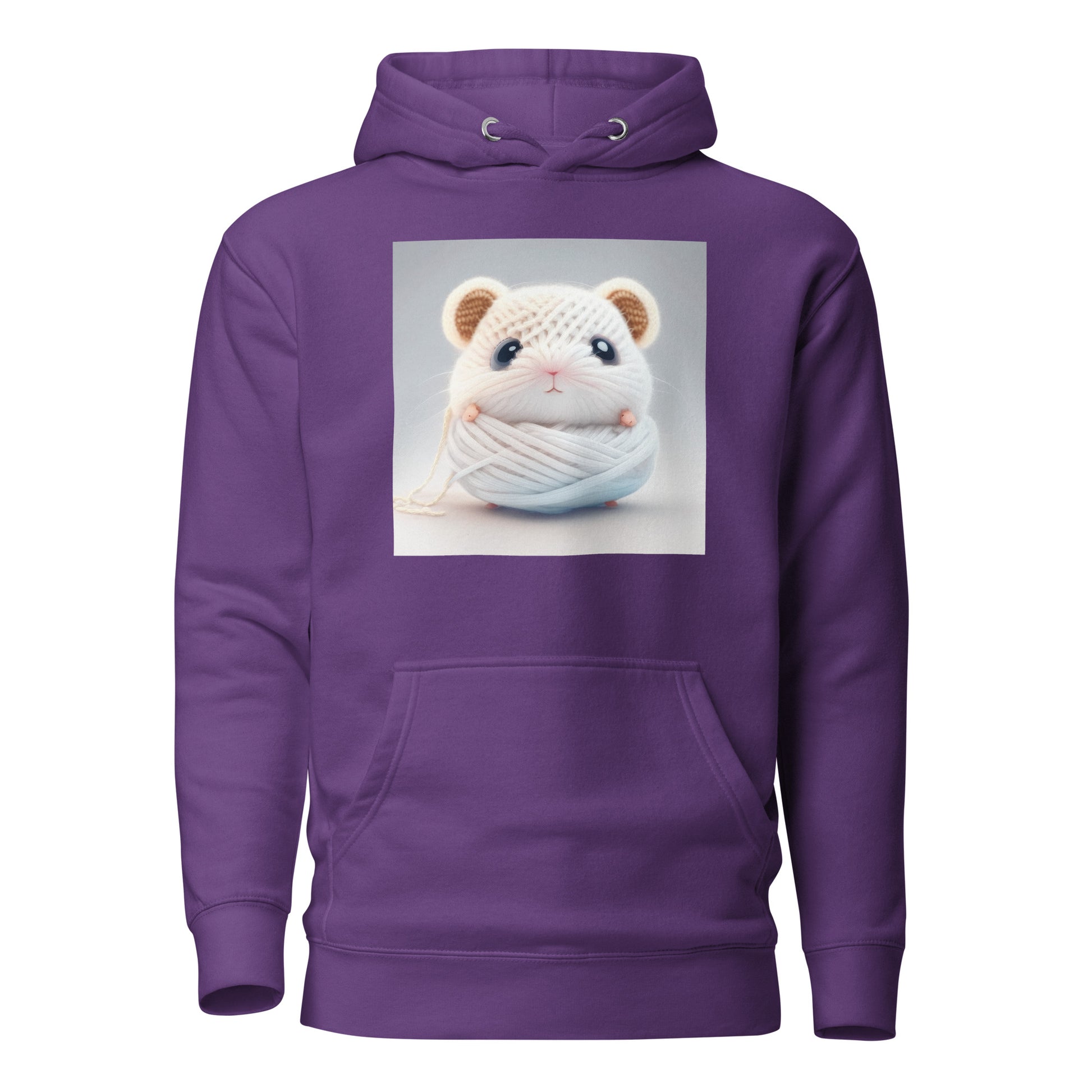 Women's Hamster Amigurumi Crochet Lover Hoodie Purple