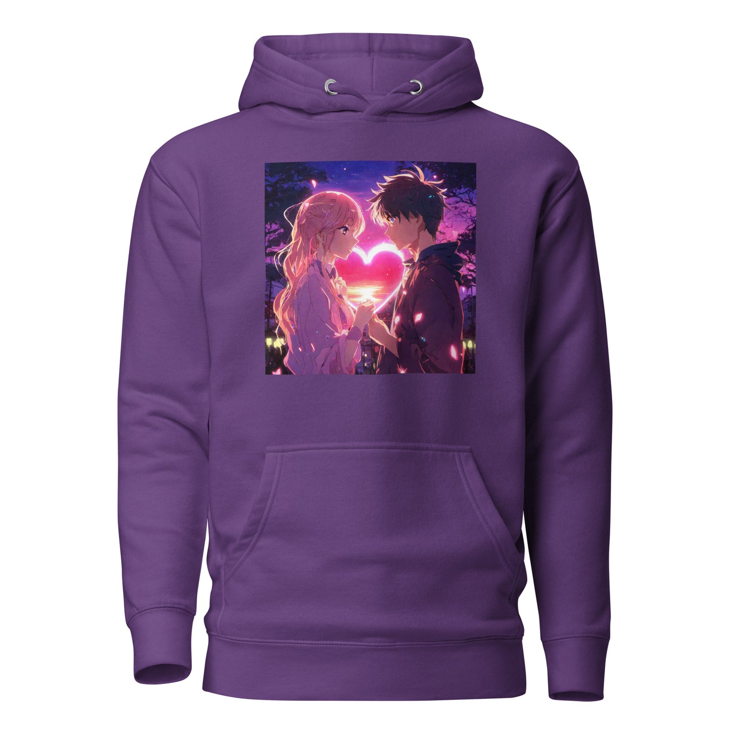 Women's Valentine's Day Love Hoodie Purple