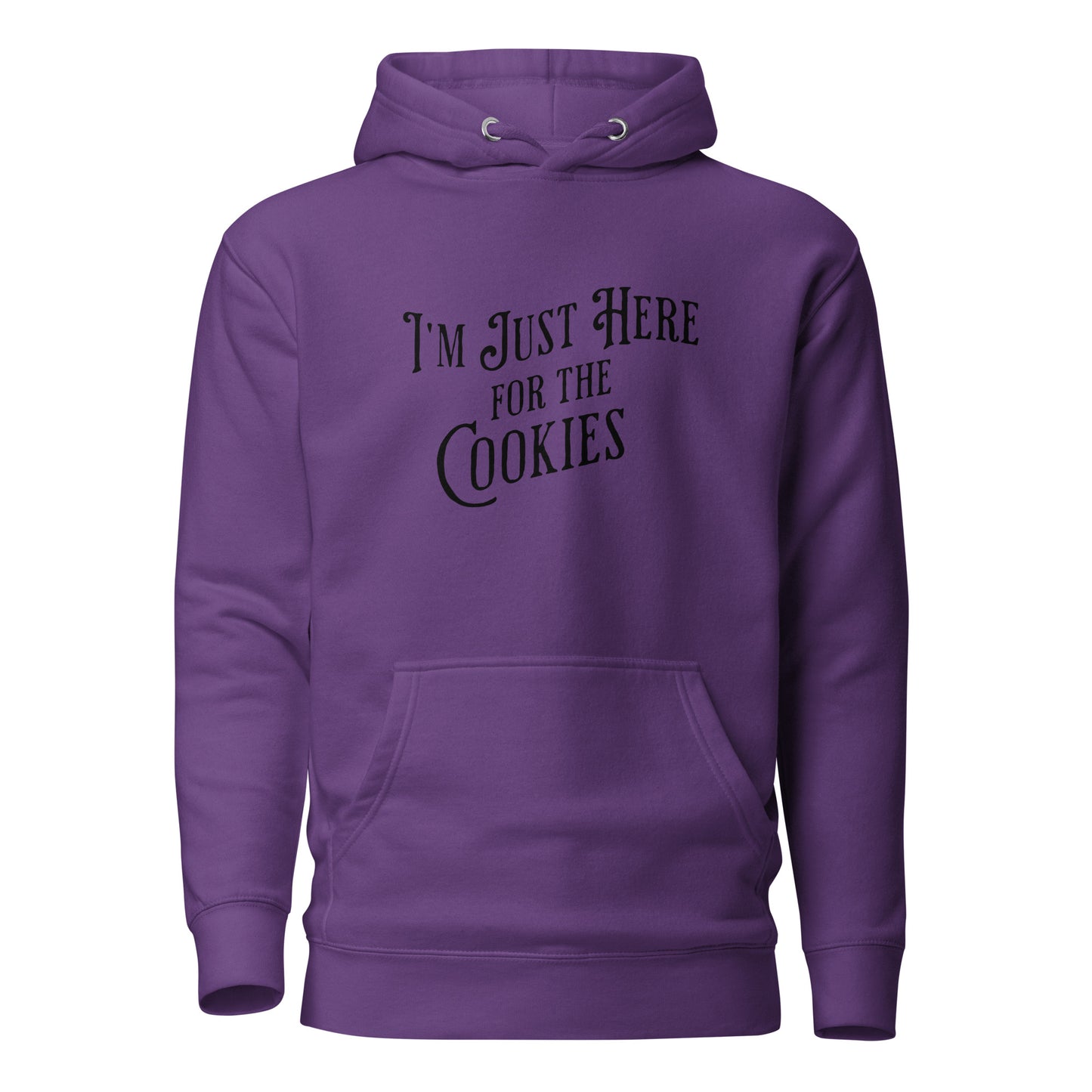 I'm Just Here for the Cookies Women's Christmas Hoodie Purple