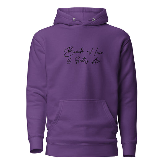 Beach Hair & Salty Air Women's Summer Hoodie Purple