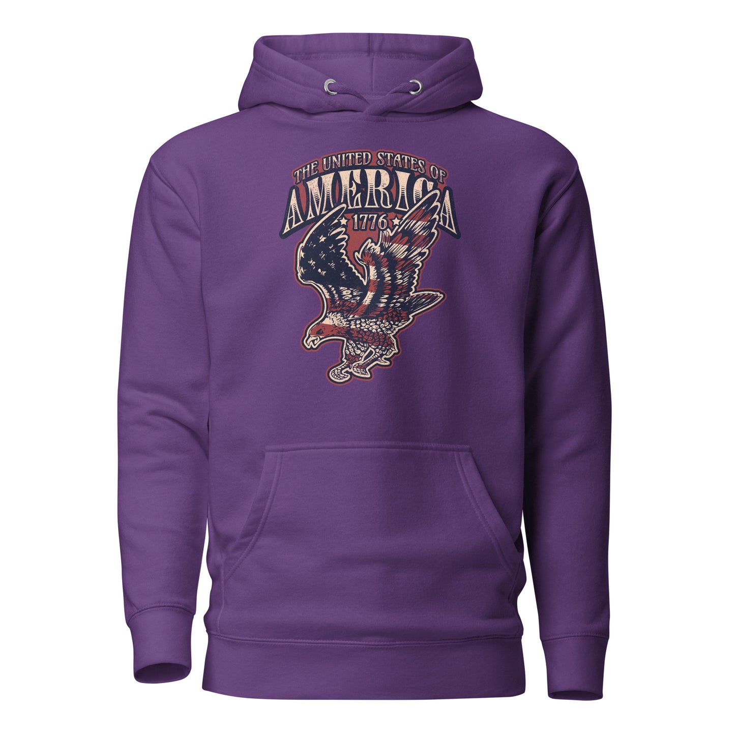 United States of America Independence Day Women's Hoodie Purple