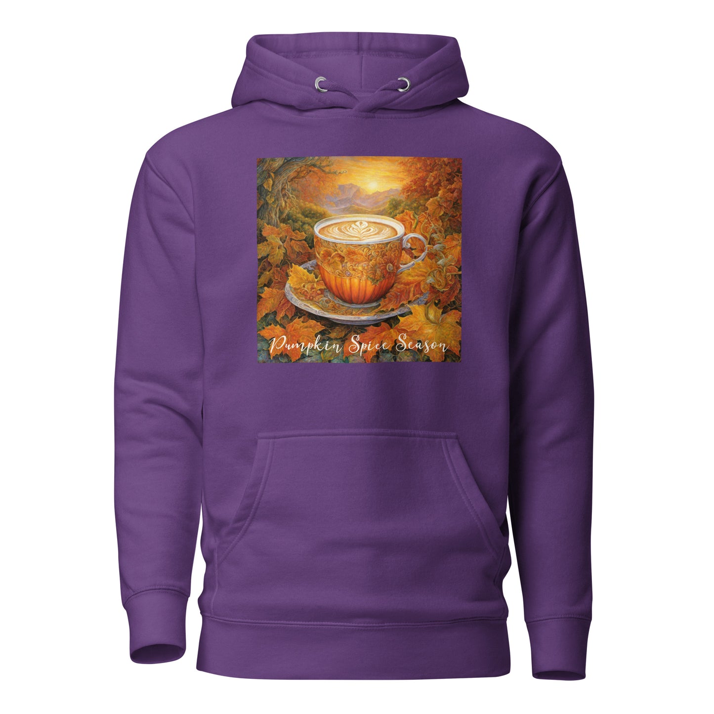 Pumpkin Spice Season Women's Autumn Hoodie Purple