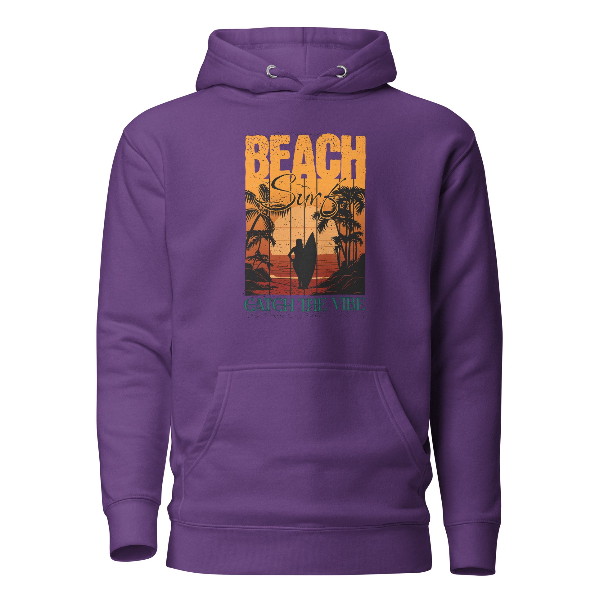 Catch the Vibe Surfing Women's Hoodie Purple