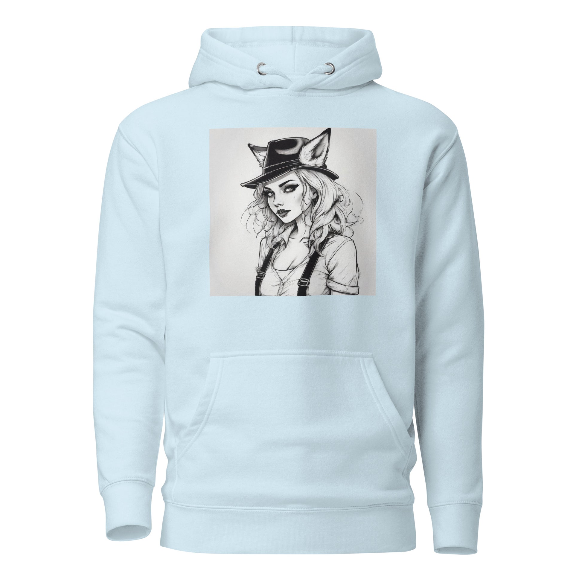 Foxy Lady Women's Hoodie Sky Blue