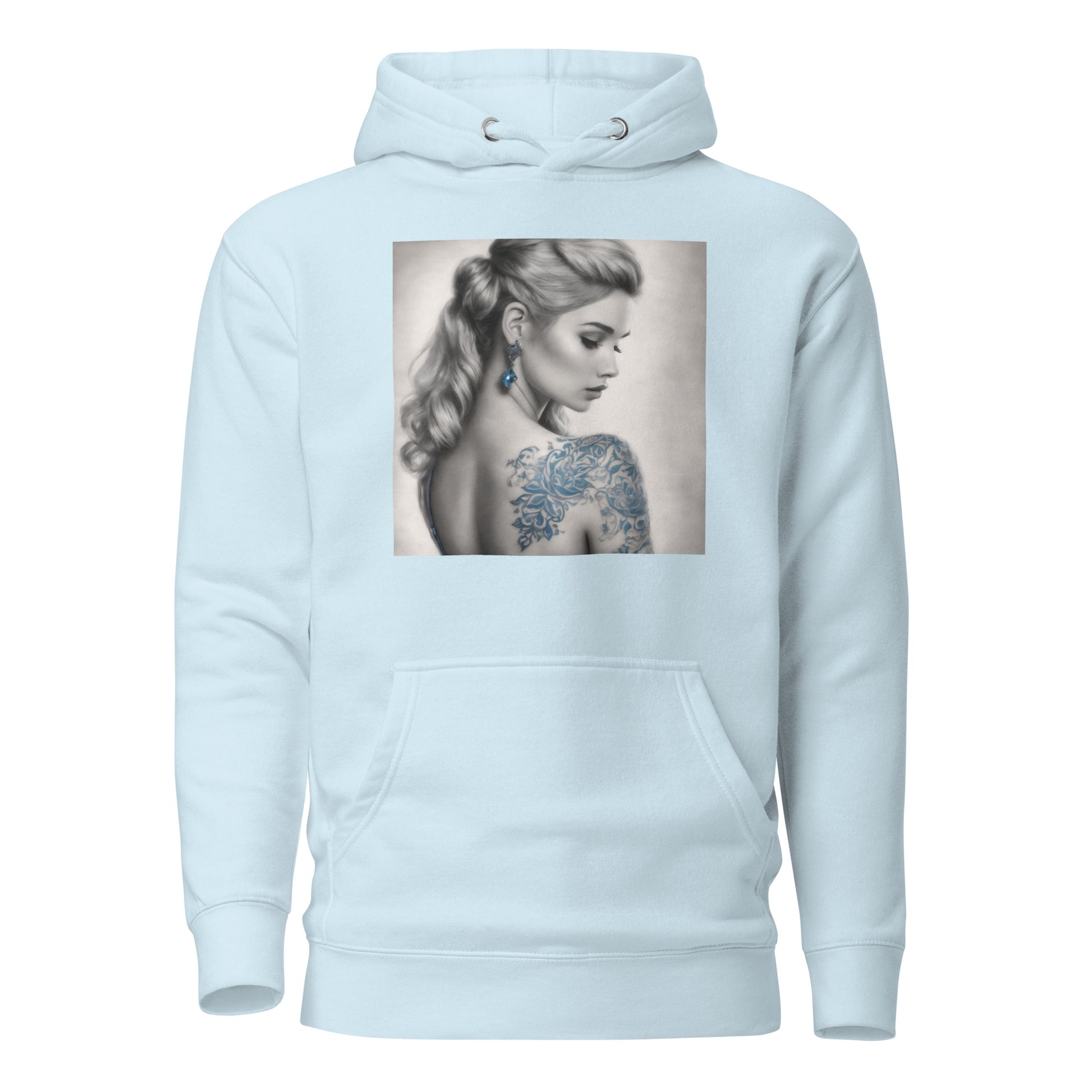 Inked Cinderella Women's Hoodie Sky Blue