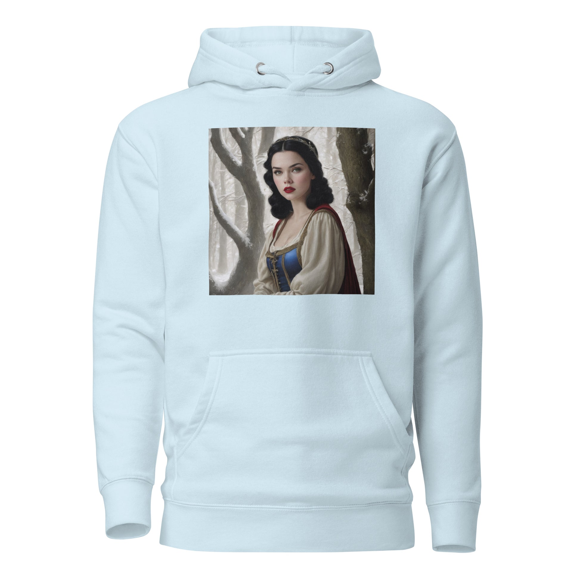 Snow White in Forest Hoodie Sky Blue