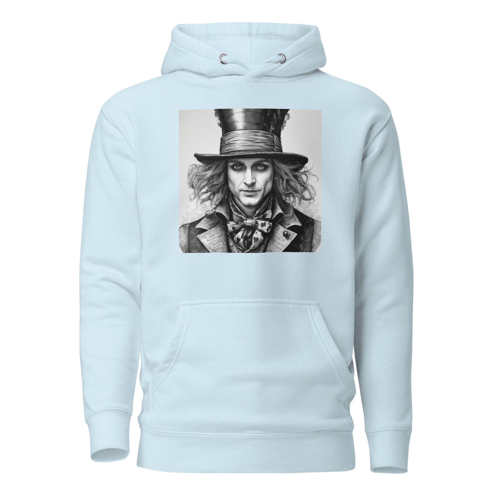 Serenely Eccentric Mad Hatter Hoodie Sky Blue