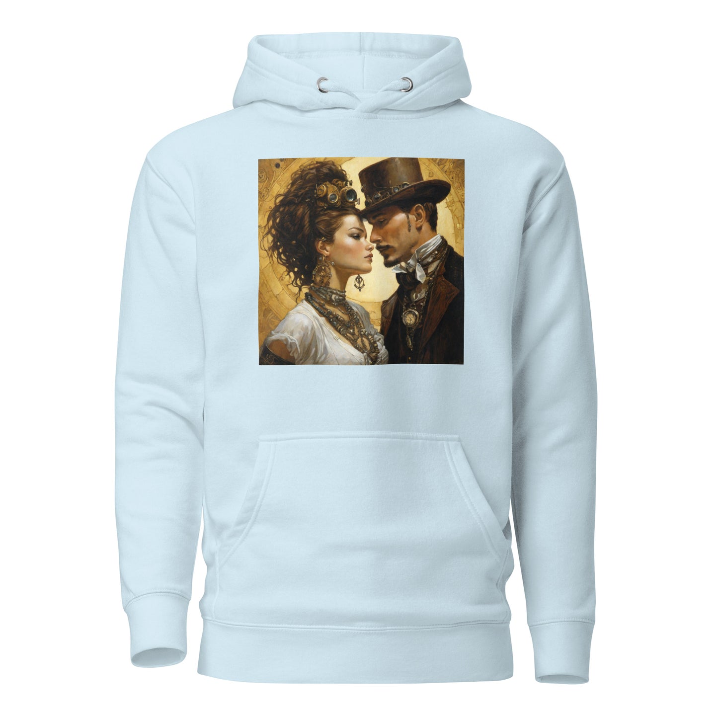 Steampunk Love Hoodie Sky Blue