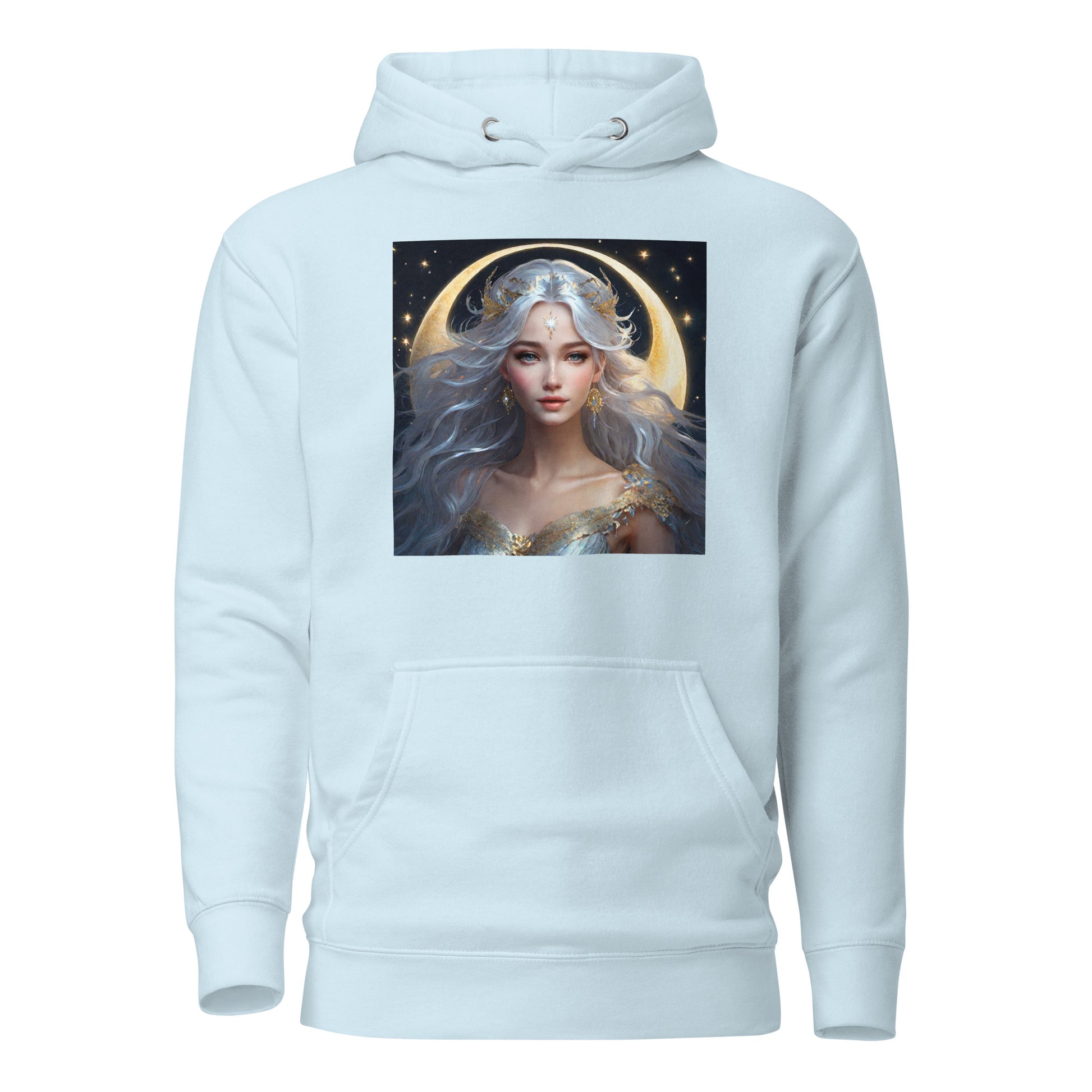 Moon Fairy Women's Hoodie Sky Blue