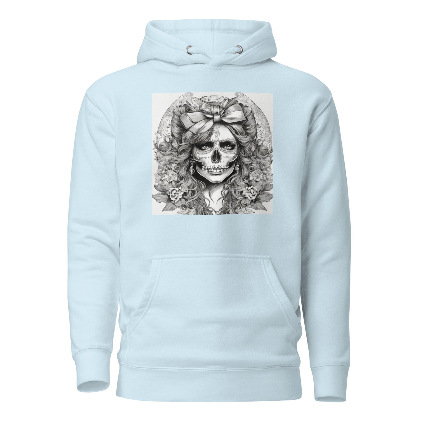 Day of the Dead Princess Hoodie Sky Blue