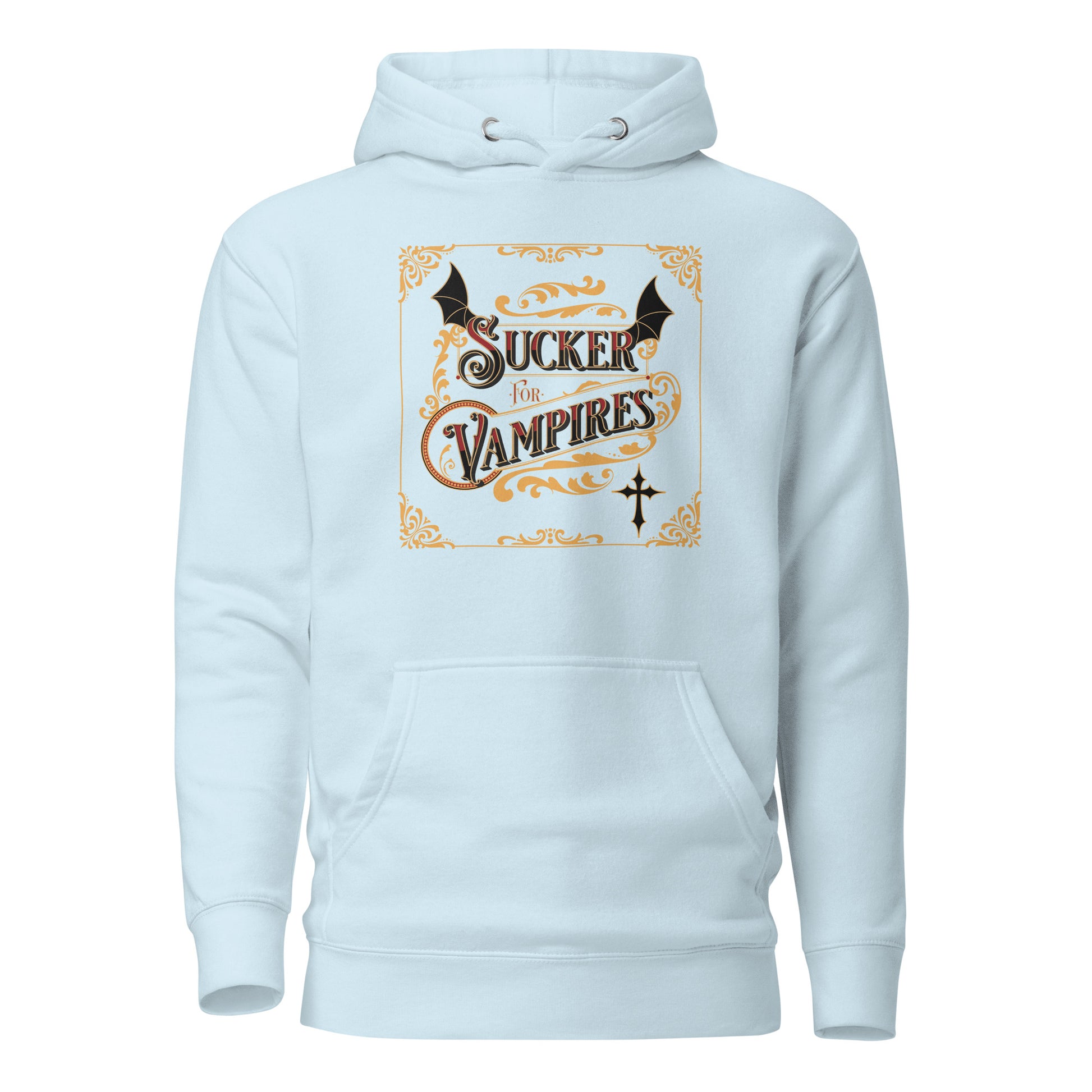 Sucker for Vampires Women's Hoodie Sky Blue