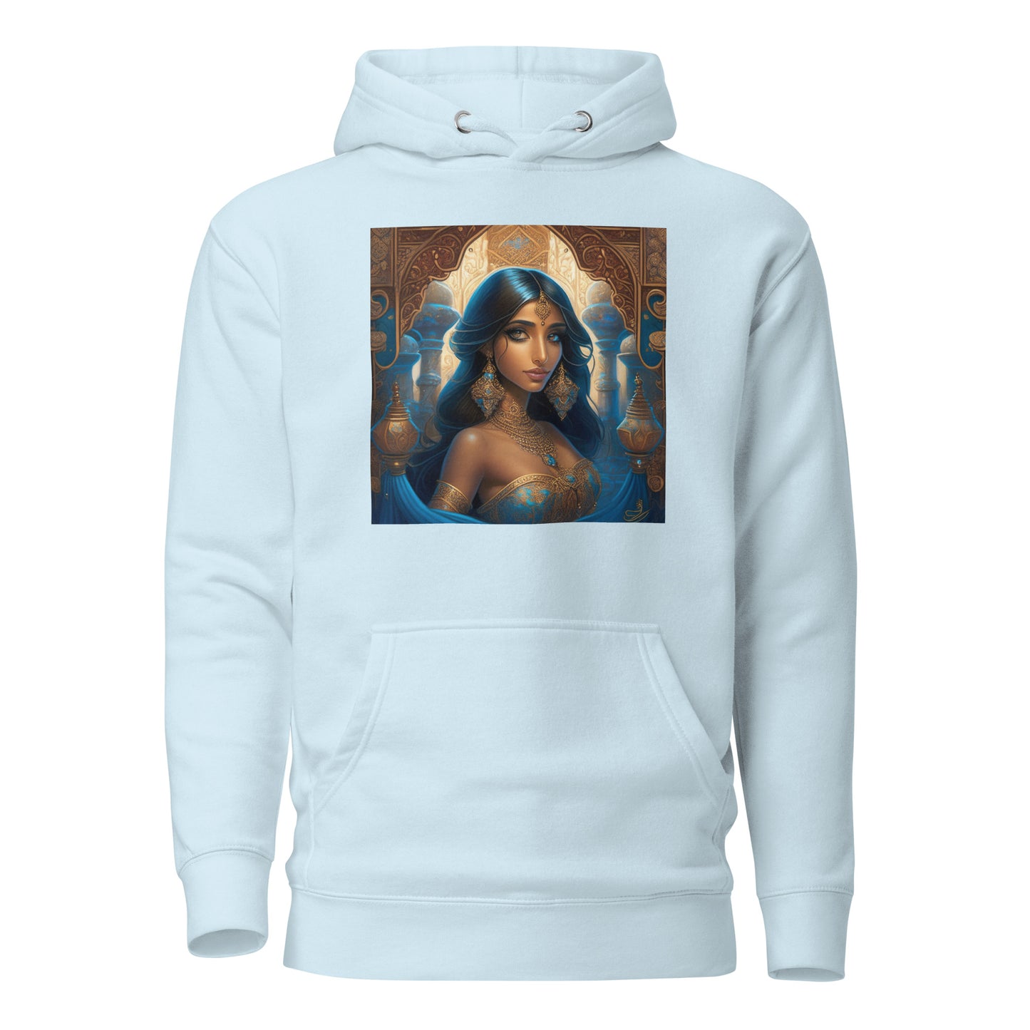 Princess Jasmine Women's Hoodie Sky Blue