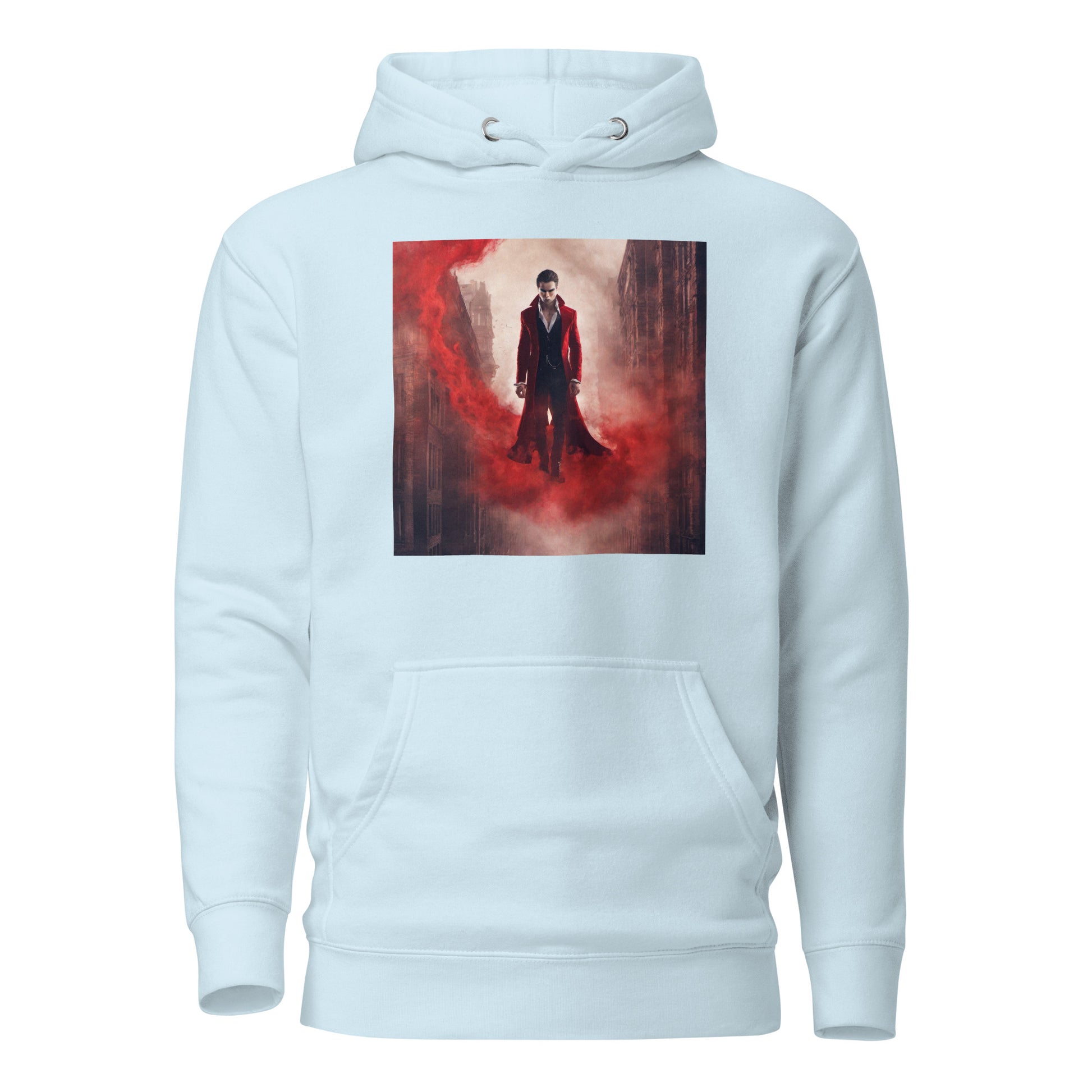 Vampire in Red Haze Women's Graphic Hoodie Sky Blue