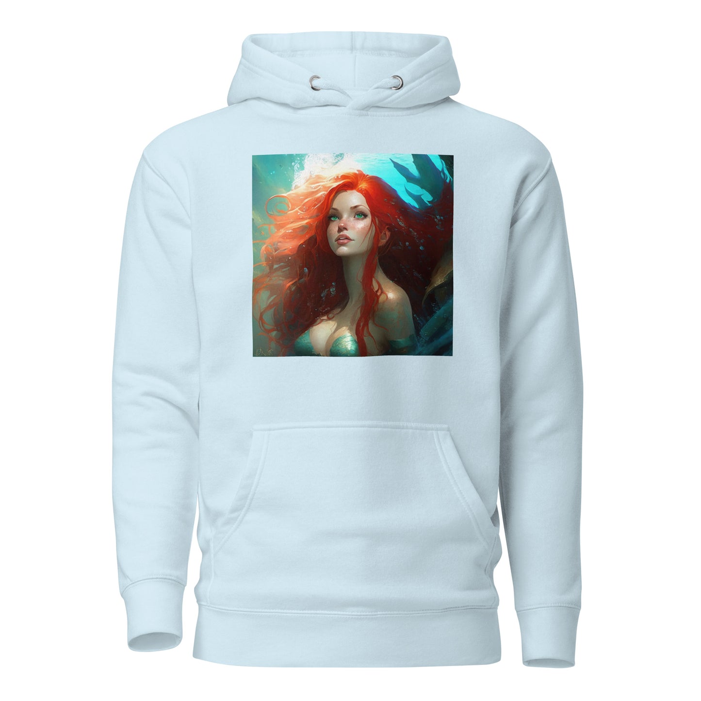 The Little Mermaid Under the Sea Women's Hoodie Sky Blue