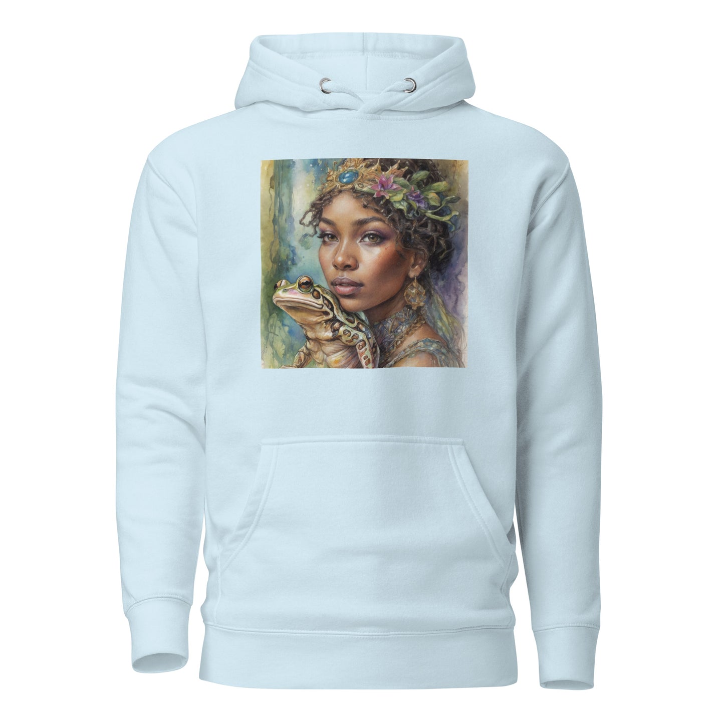 The Frog Princess Women's Hoodie Sky Blue