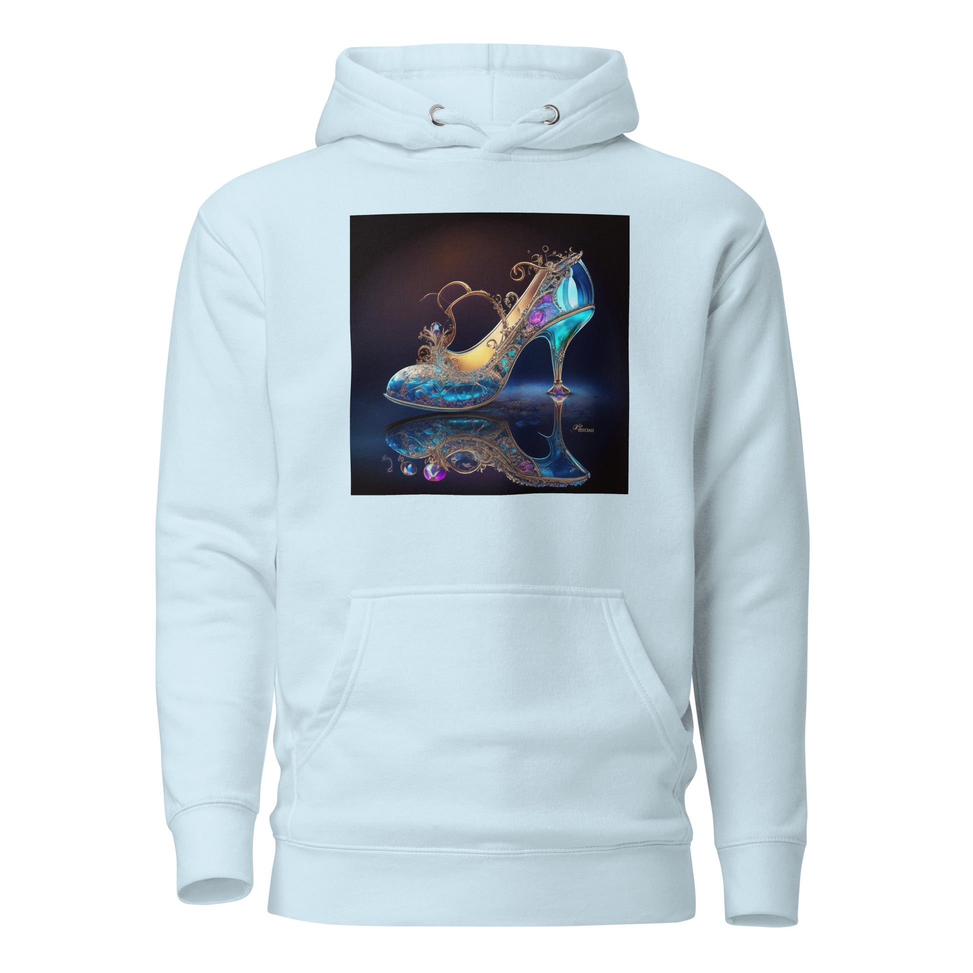 Cinderella's Glass Slipper Women's Fairy Tale Hoodie Sky Blue