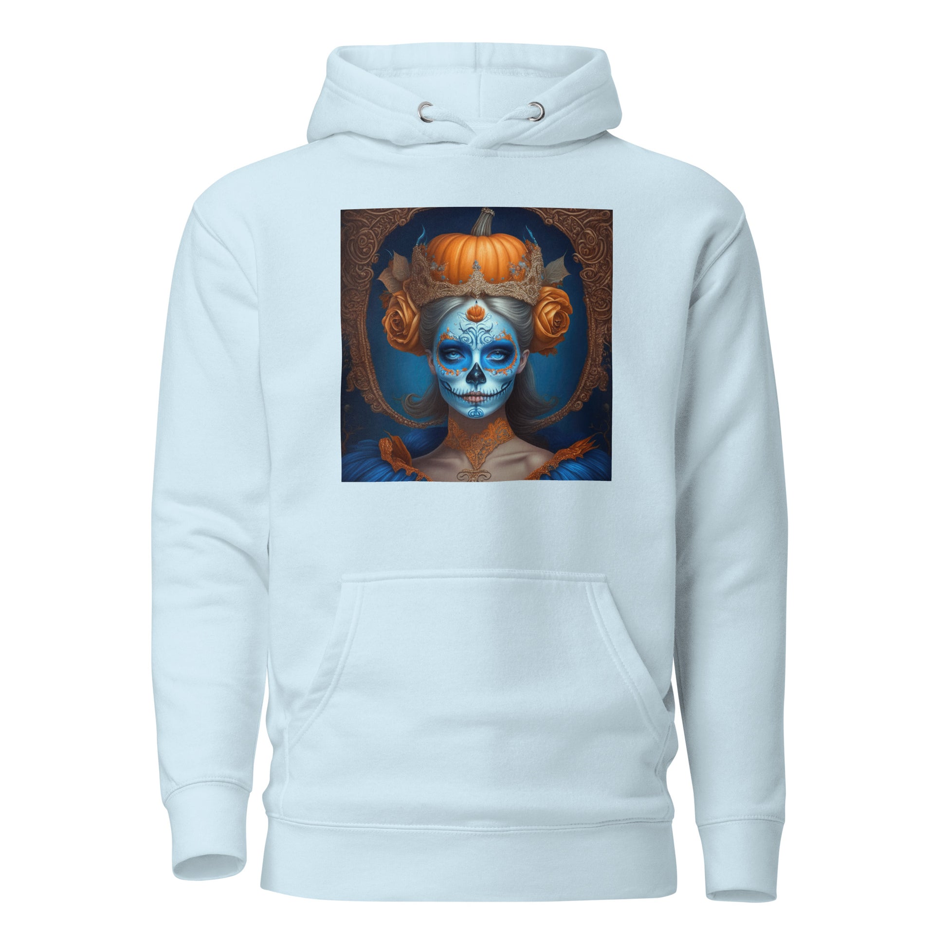 Cinderella Day of the Dead Women's Fairy Tale Hoodie Sky Blue