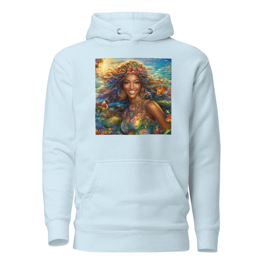 Little Mermaid Fairy Tale Women's Hoodie Sky Blue