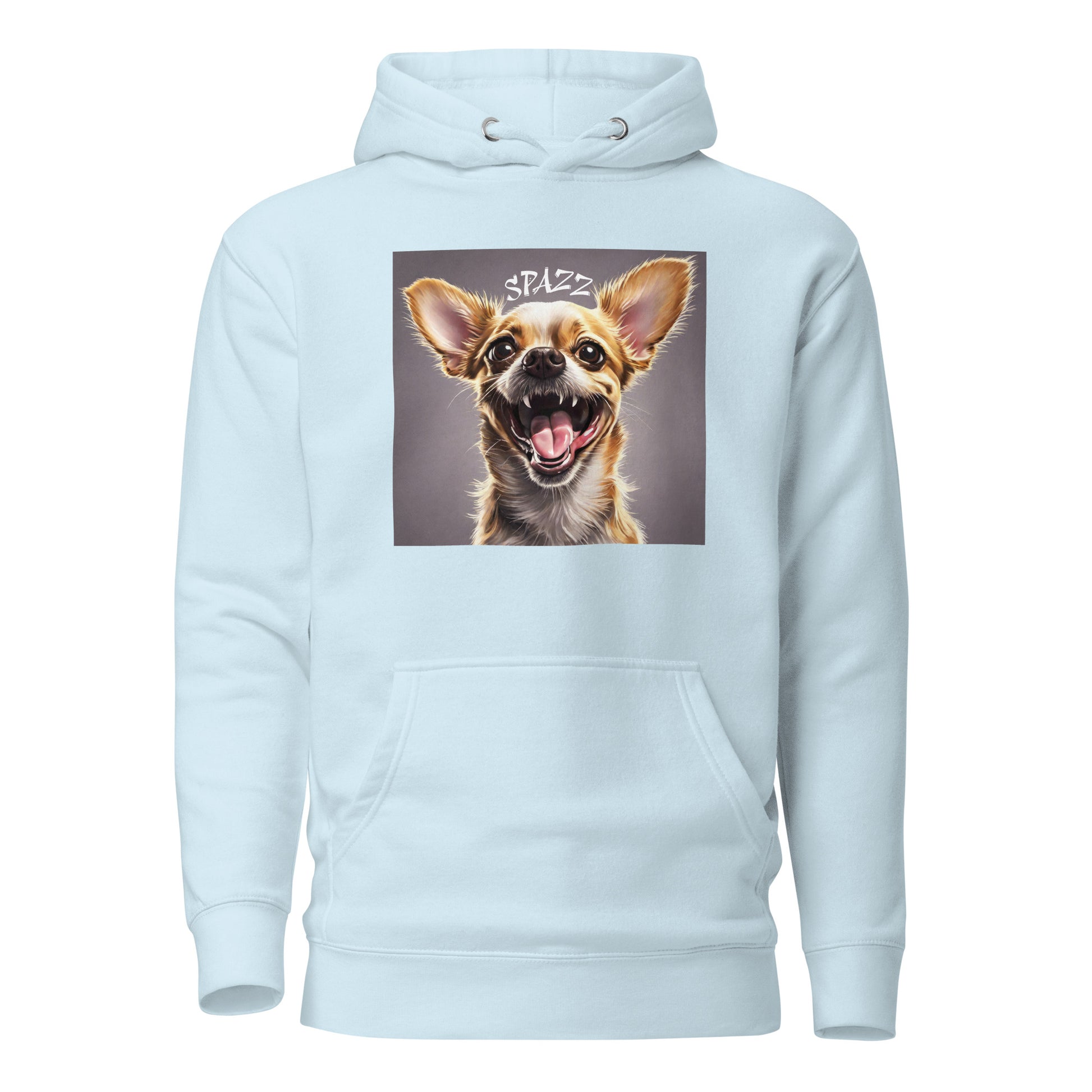 Spazz Women's Funny Hoodie Sky Blue