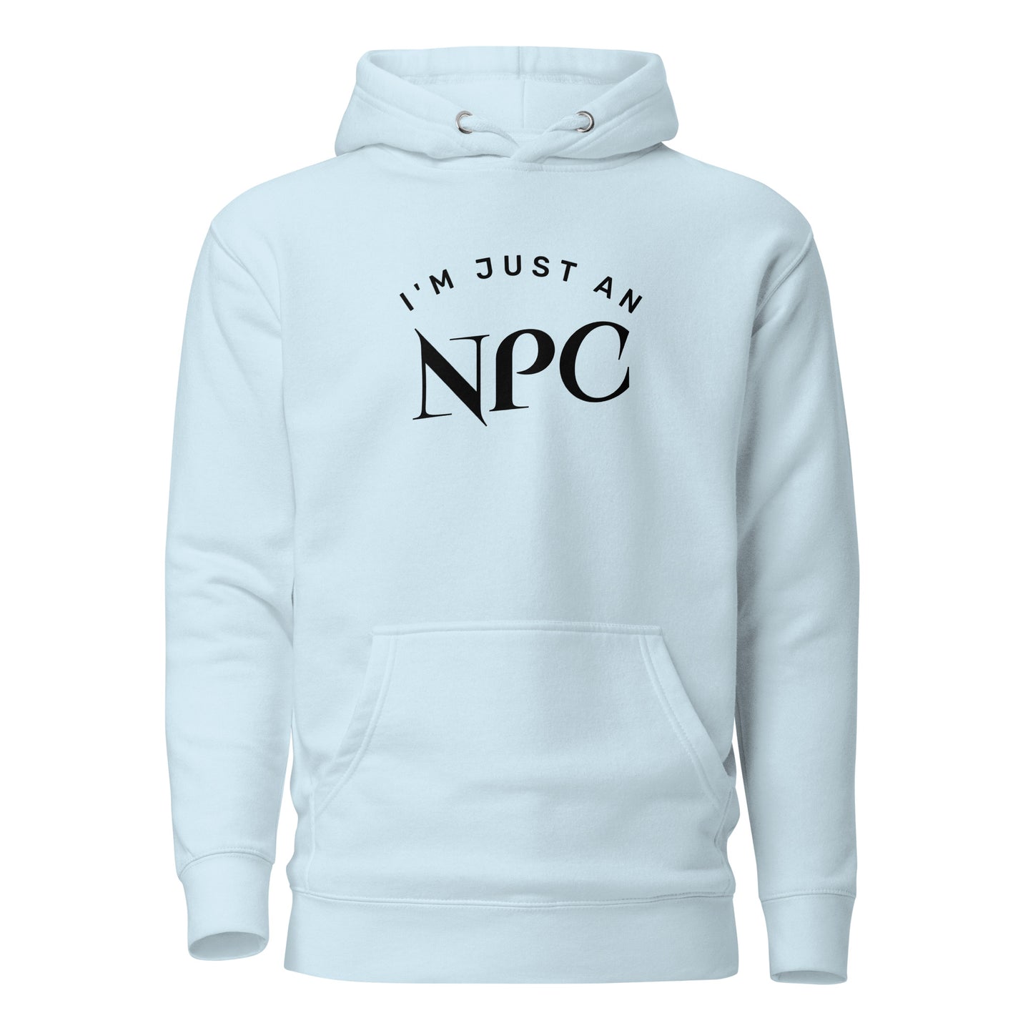 I'm Just an NPC Women's Funny Hoodie Sky Blue