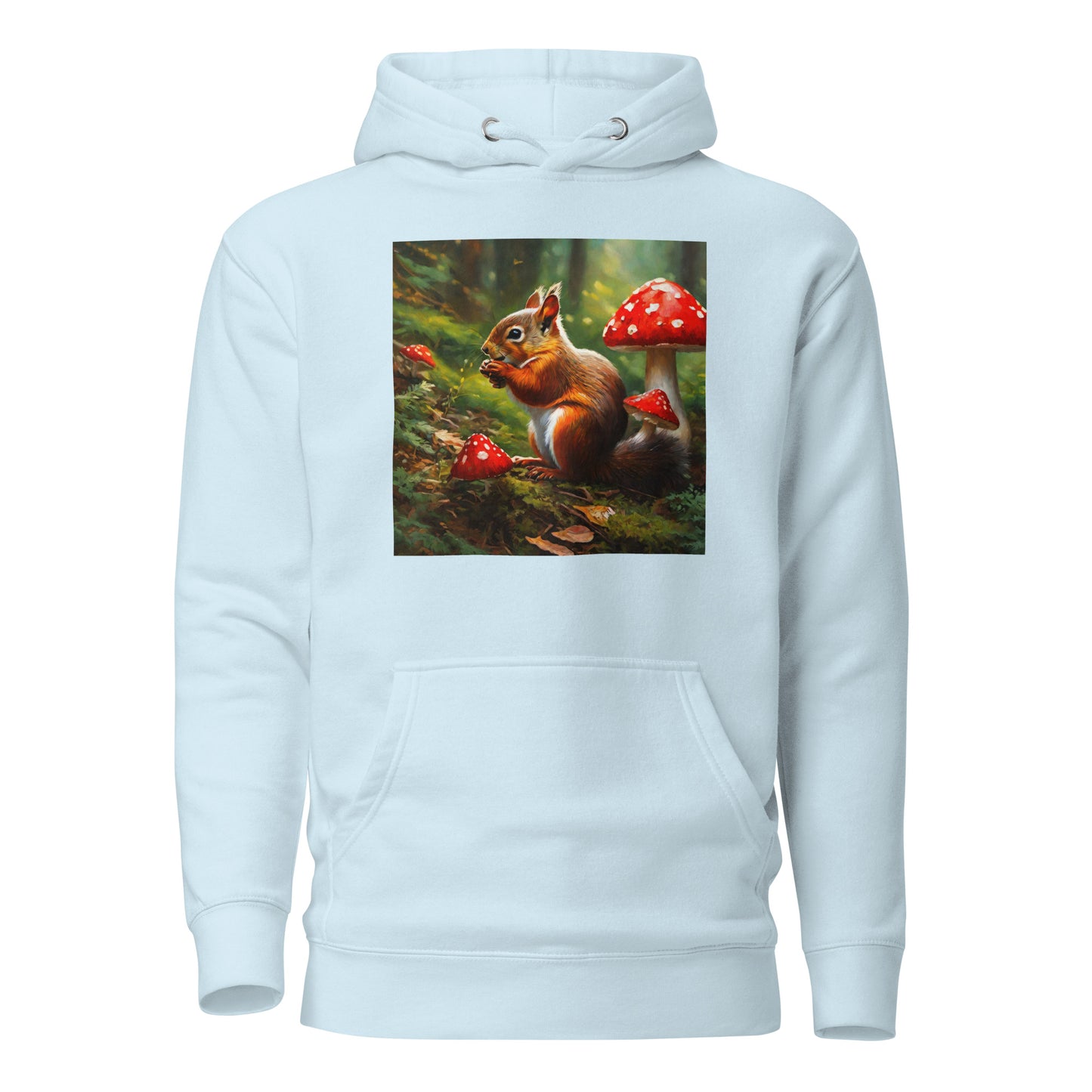 Forest Squirrel Women's Animal Lover Hoodie Sky Blue