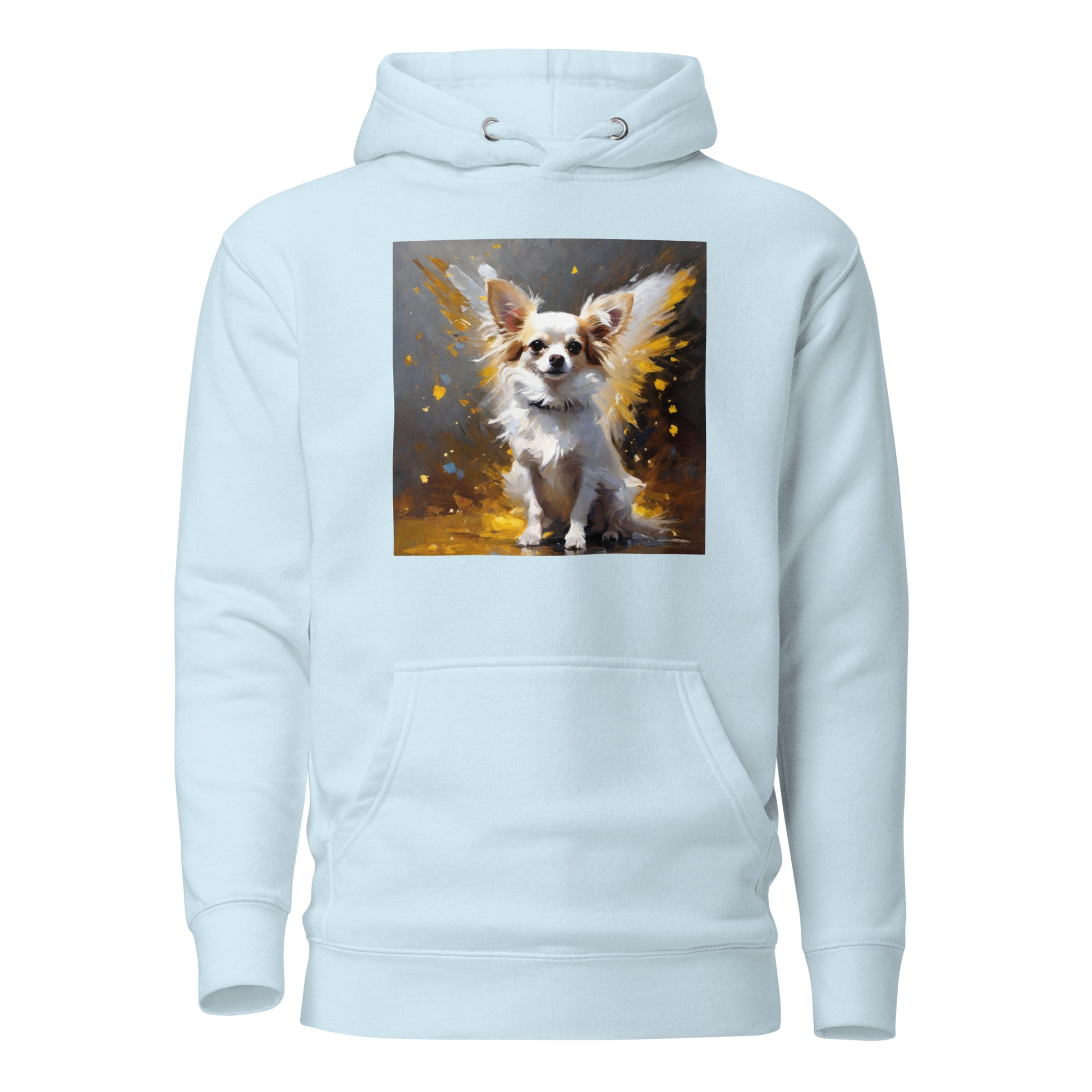 Angel Chihuahua Women's Dog Lover Hoodie Sky Blue