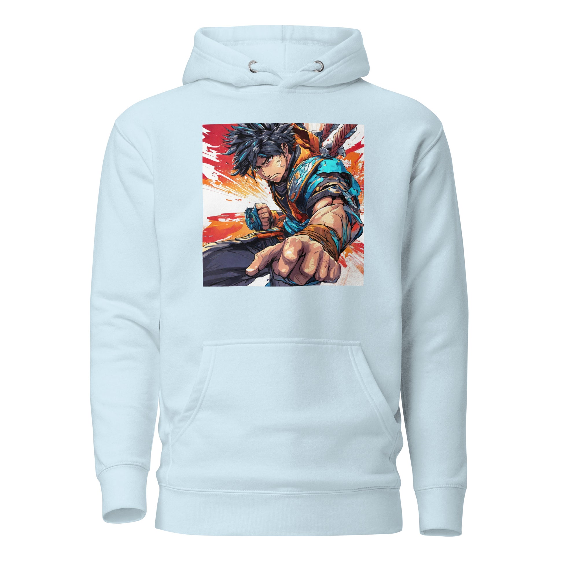 Dauntless Hero Women's Anime Hoodie Sky Blue