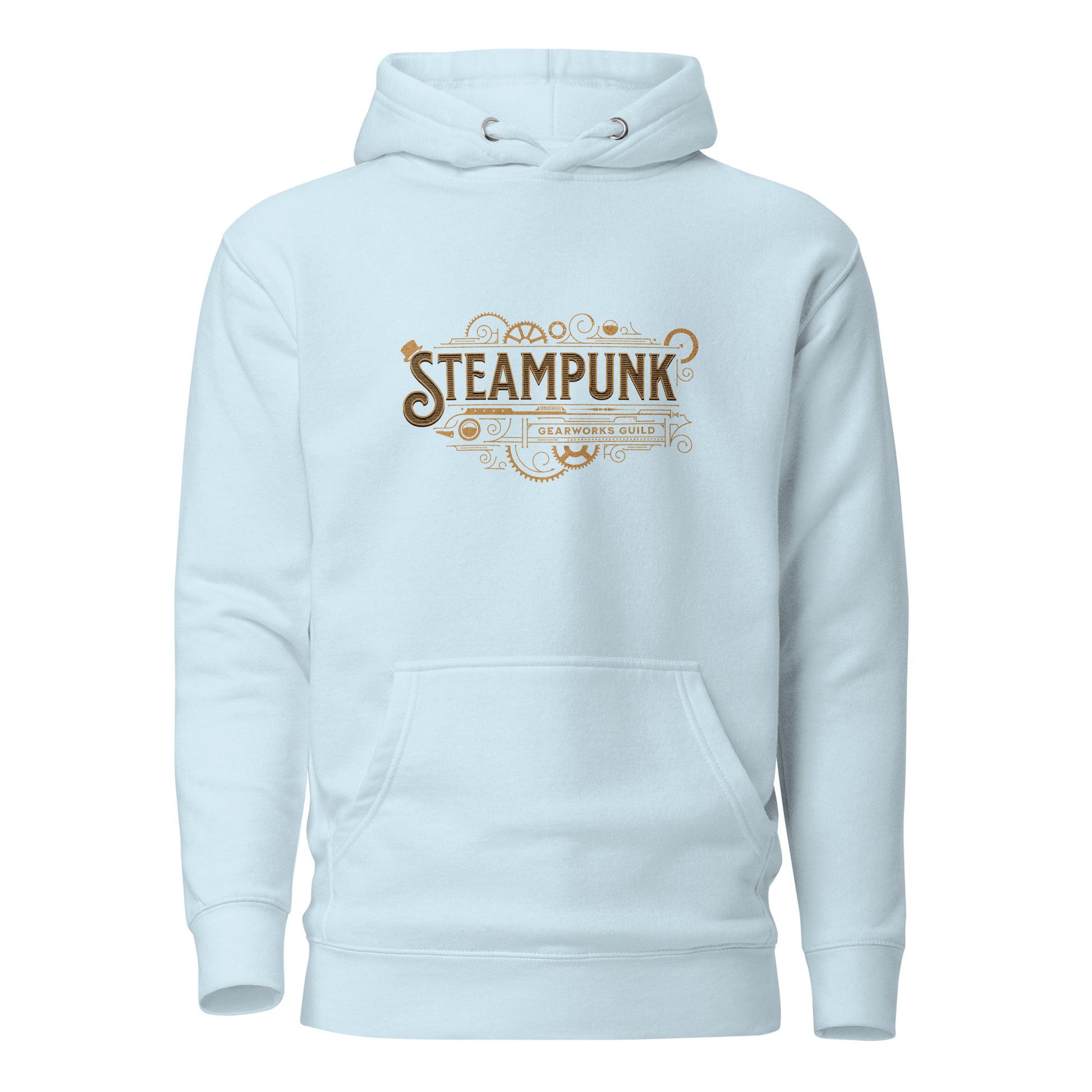 Steampunk Gearworks Guild Women's Hoodie Sky Blue