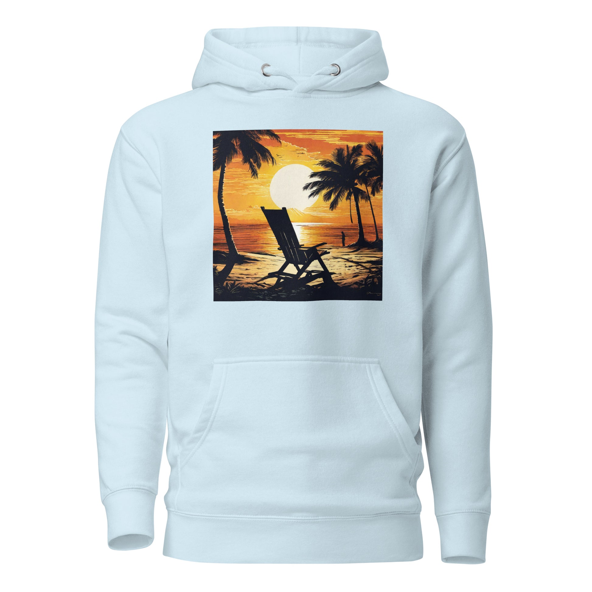 Summer Paradise Women's Hoodie Sky Blue