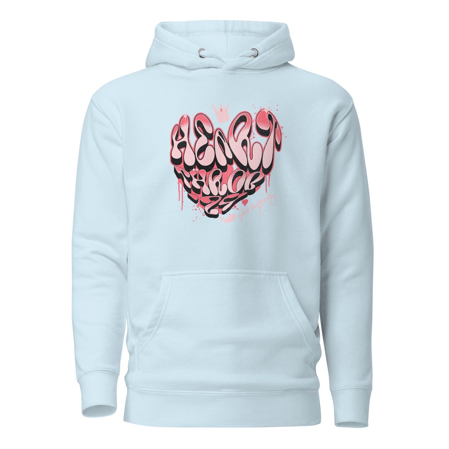 Heart Throb '24 Women's Valentine's Day Hoodie Sky Blue