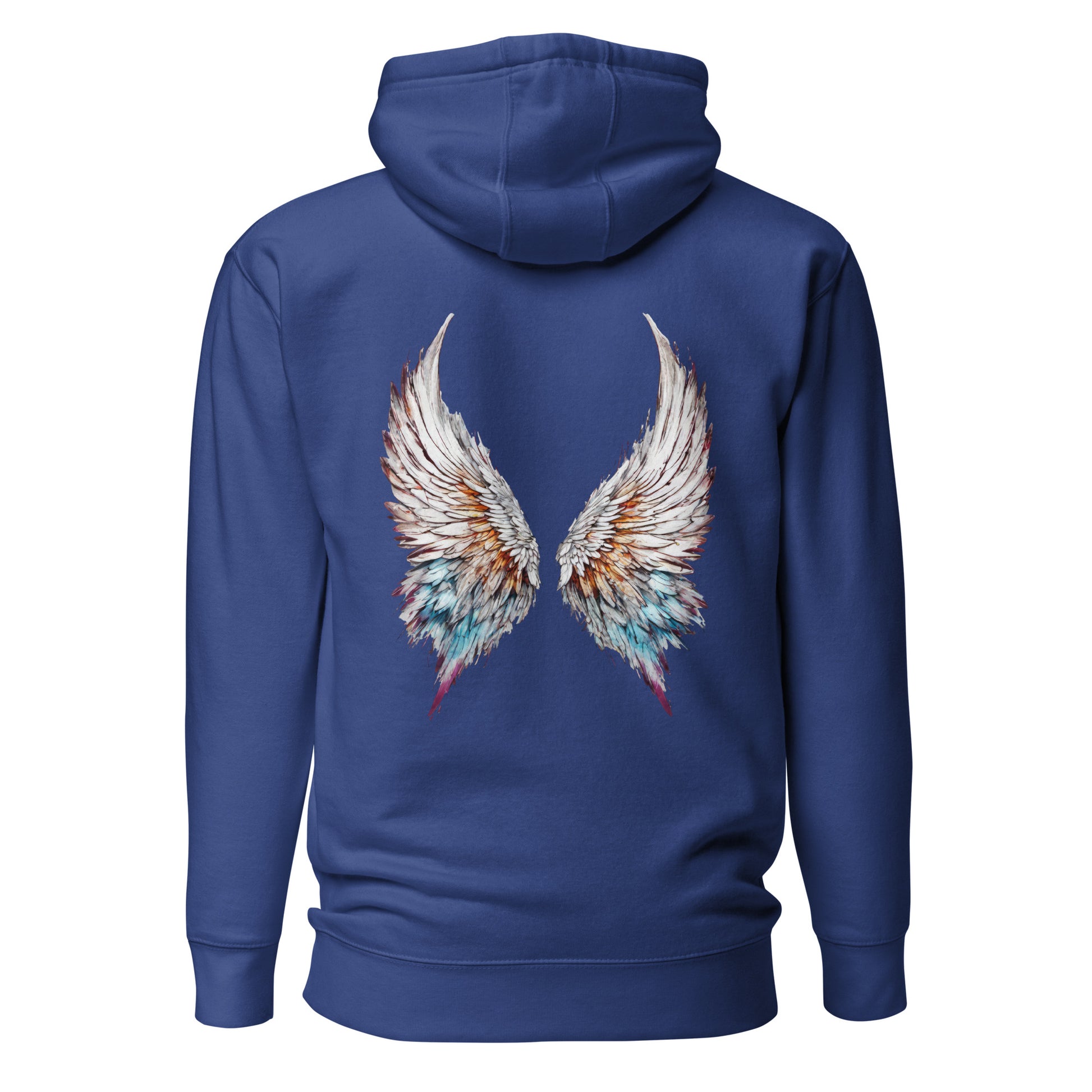 Colorful Angel Wings Women's Hoodie Team Royal