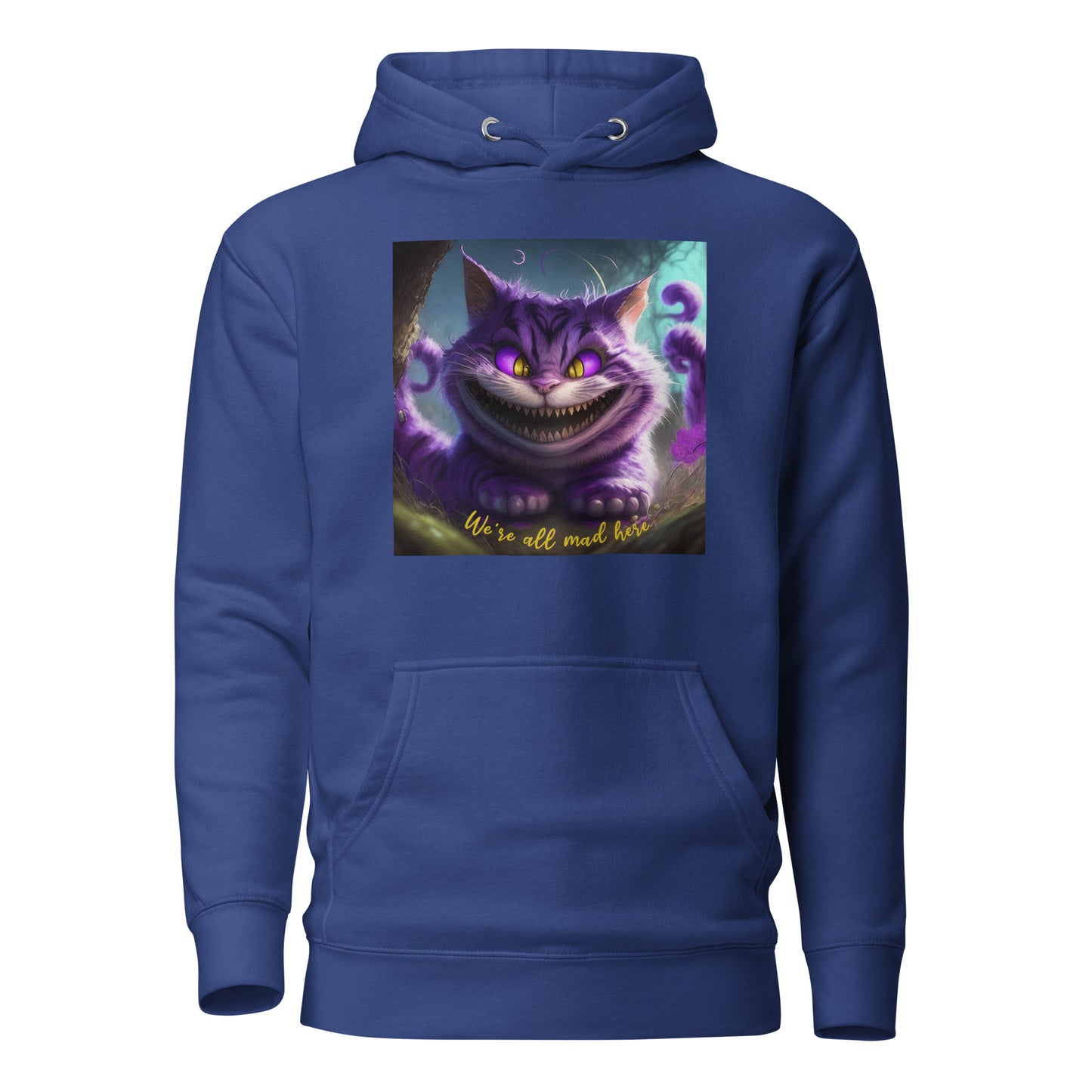 We're All Mad Here Cheshire Cat Women's Hoodie Team Royal