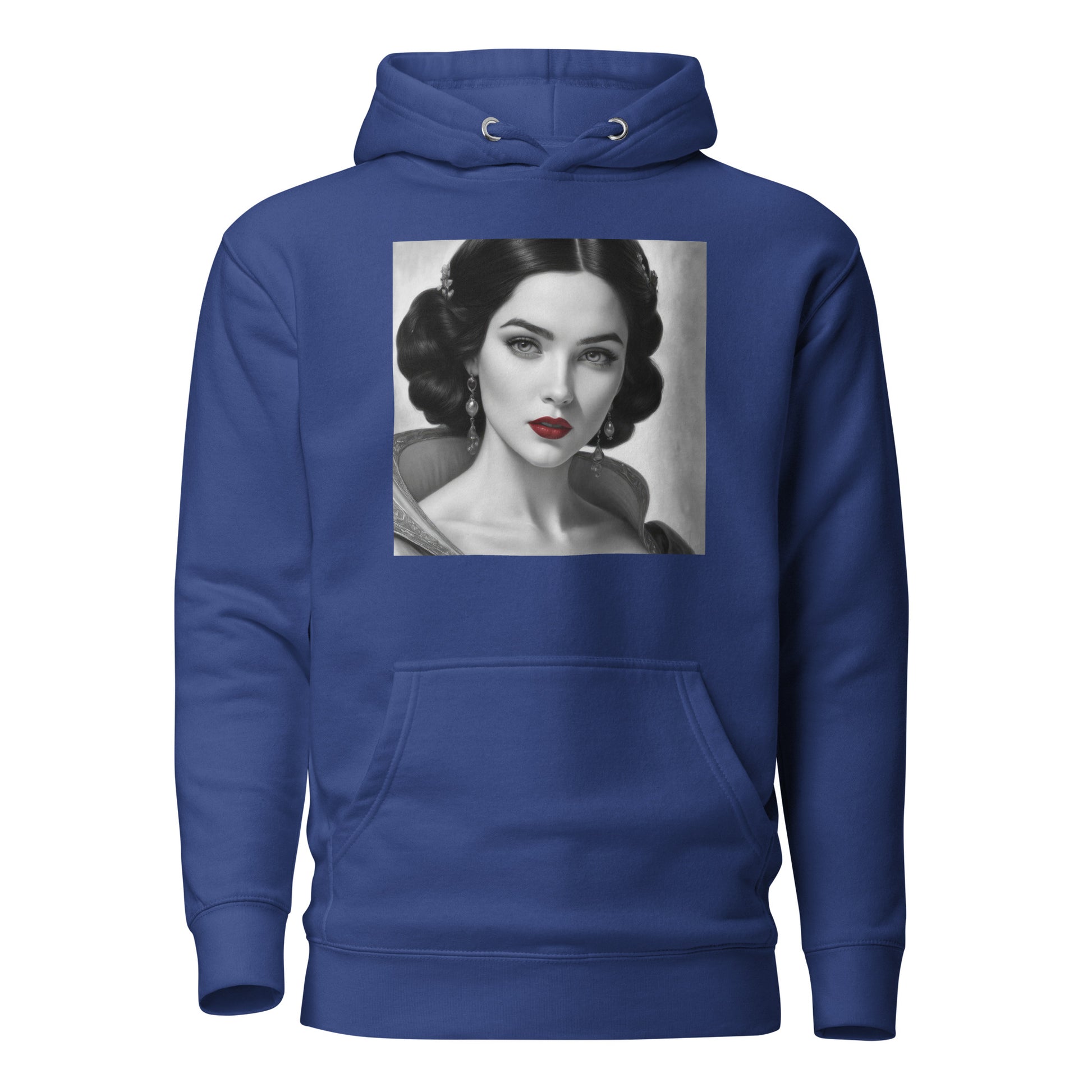 Snow White Portrait Women's Fairy Tale Hoodie Team Royal