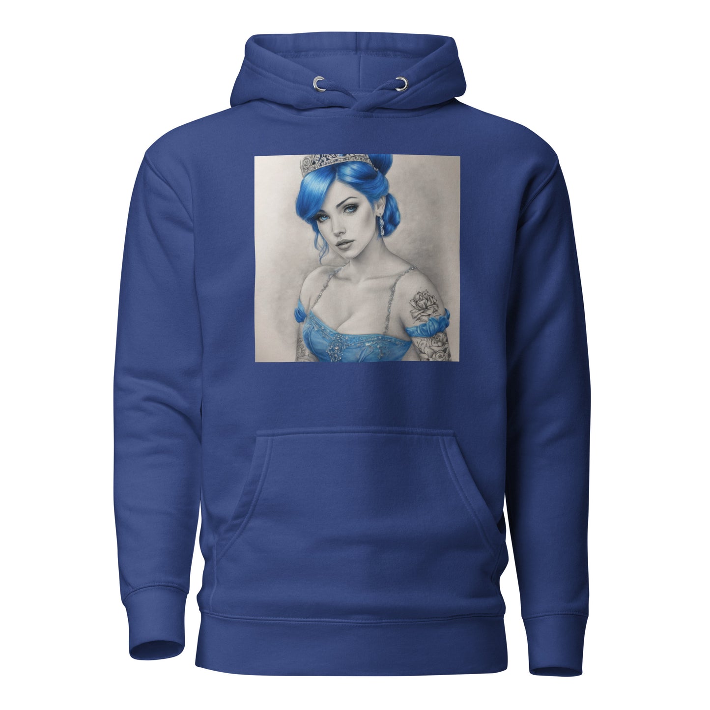 Cinderella with Tattoos Hoodie Team Royal