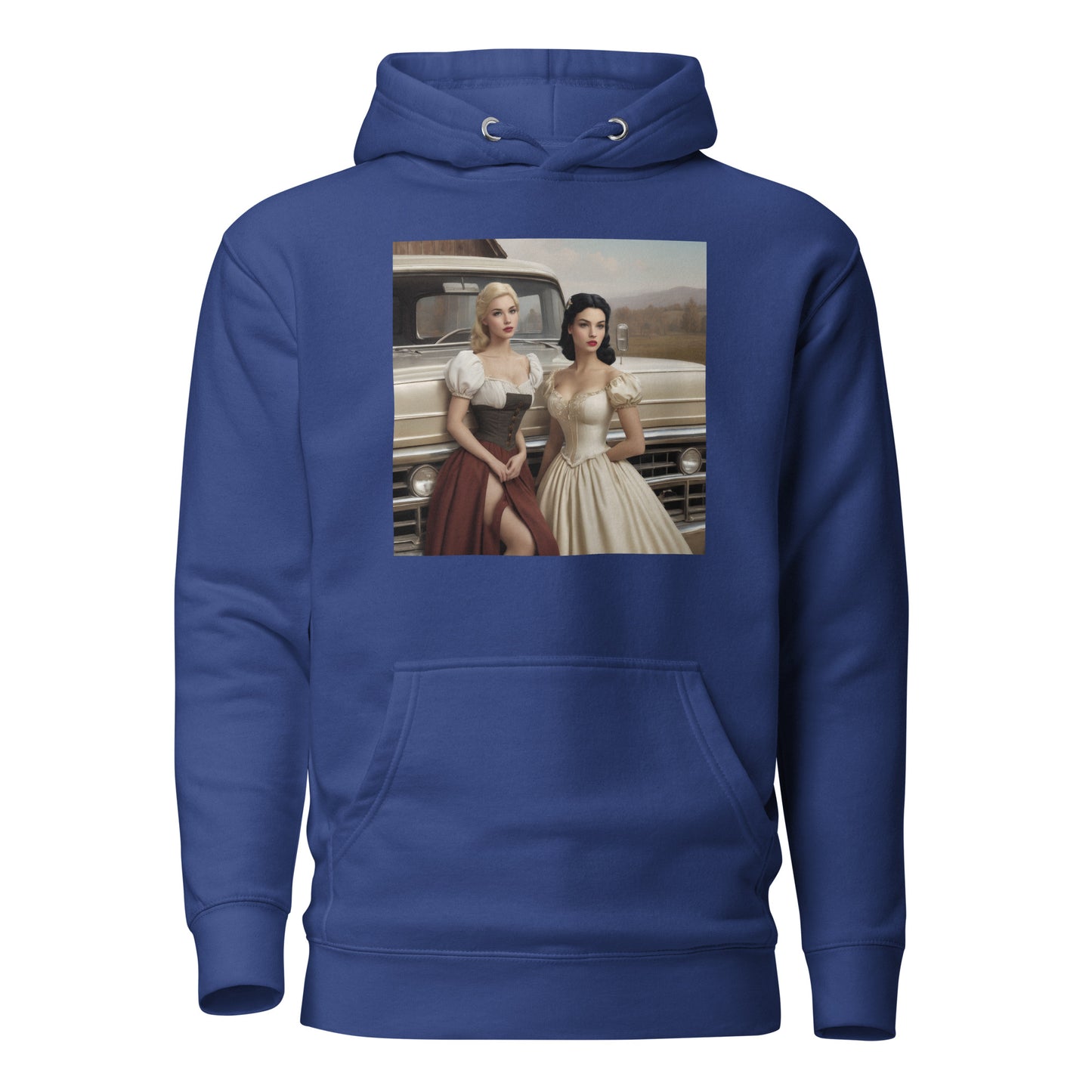 Cinderella and Snow White Hanging Out Women's Hoodie Team Royal