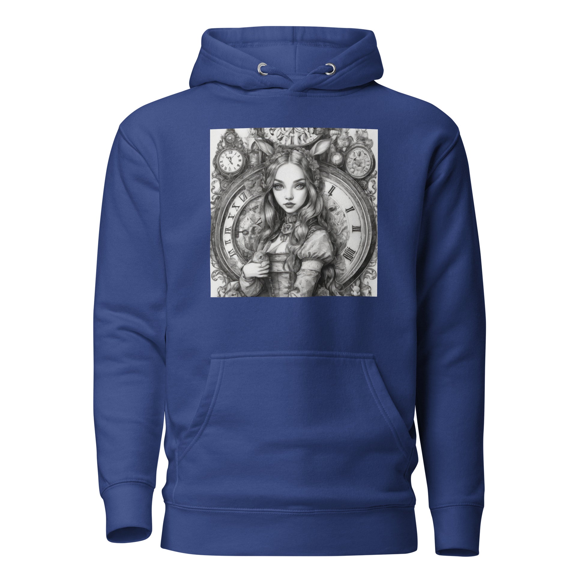 Alice in Wonderland Clockwork Women's Hoodie Team Royal