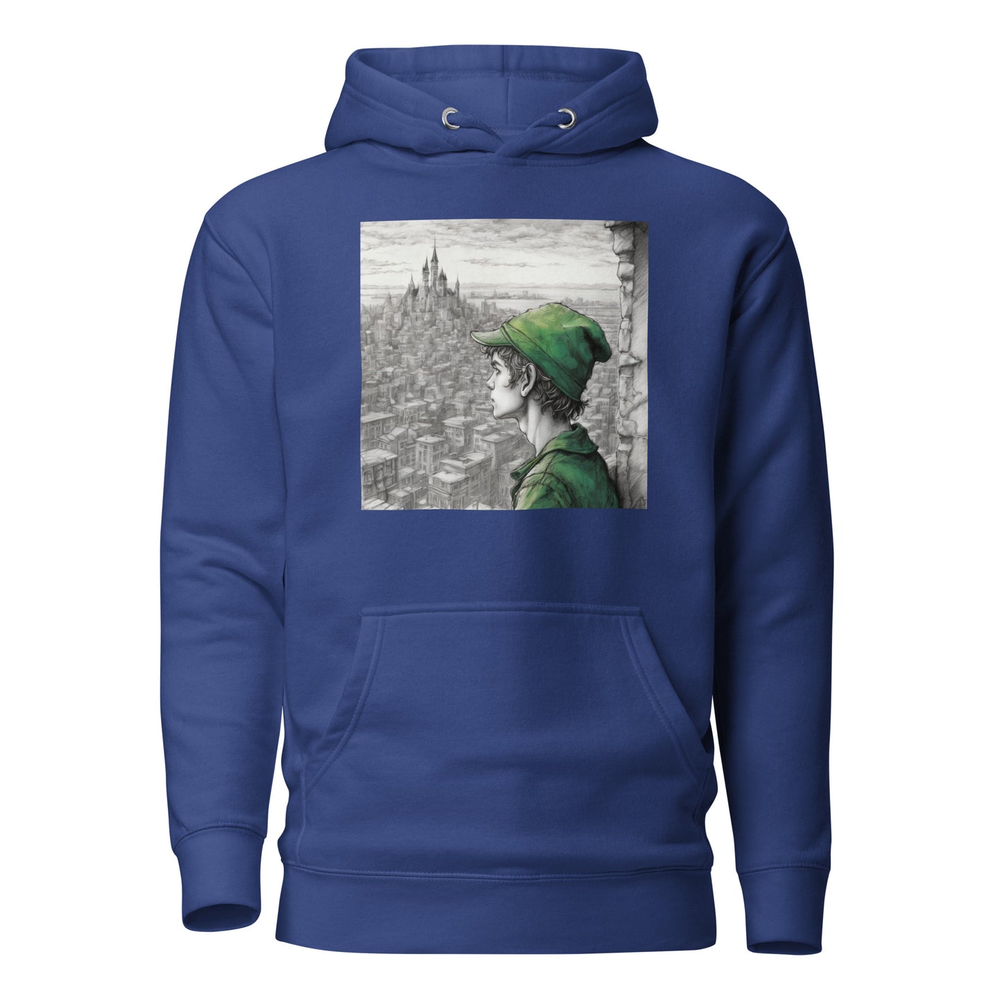 Peter Pan Overlooking the City Women's Hoodie Team Royal