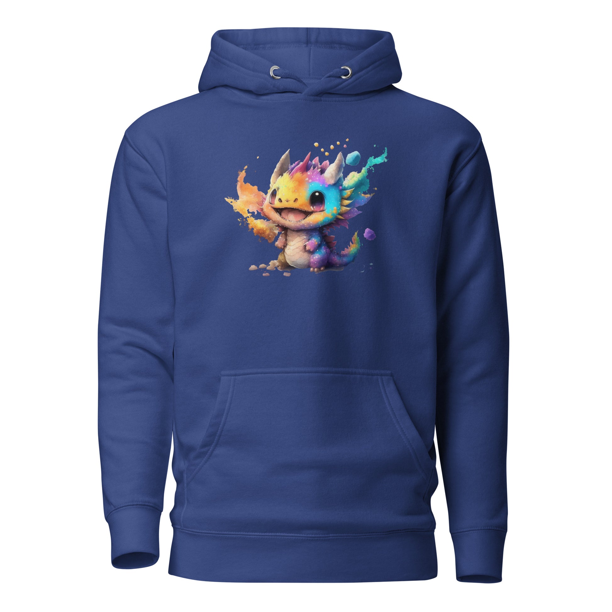 Cute Baby Dragon Women's Fantasy Hoodie Team Royal