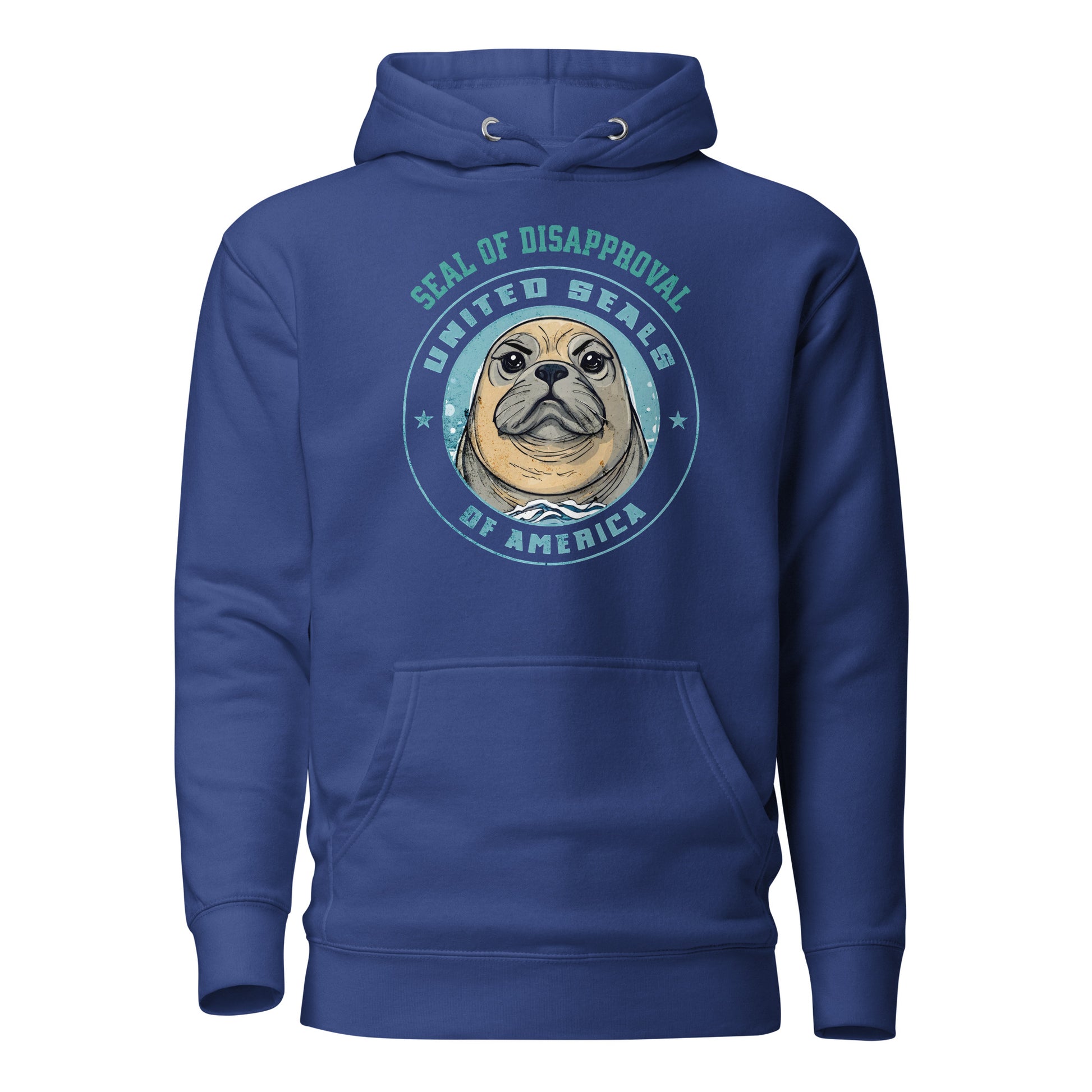 Seal of Disapproval Women's Funny Hoodie Team Royal