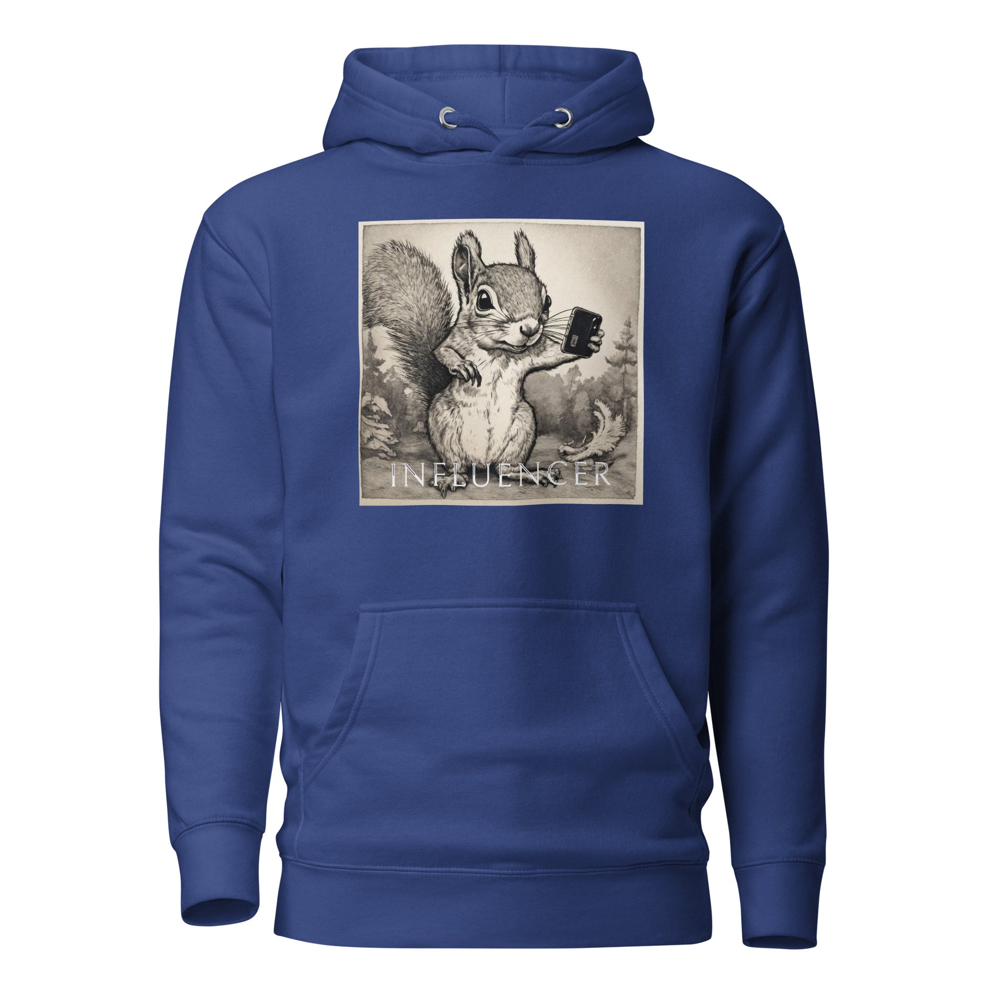 Squirrel Influencer Women's Funny Hoodie Team Royal