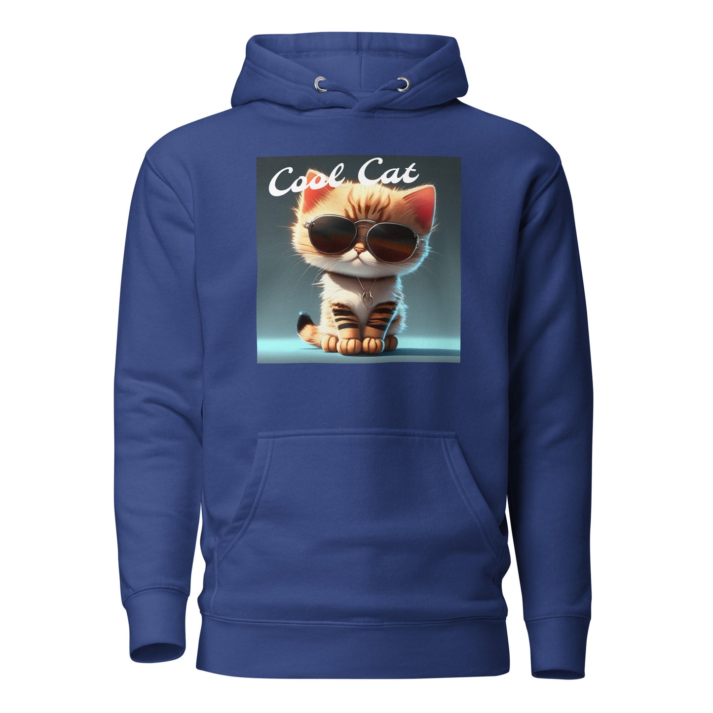 Cool Cat Women's Funny Hoodie Team Royal