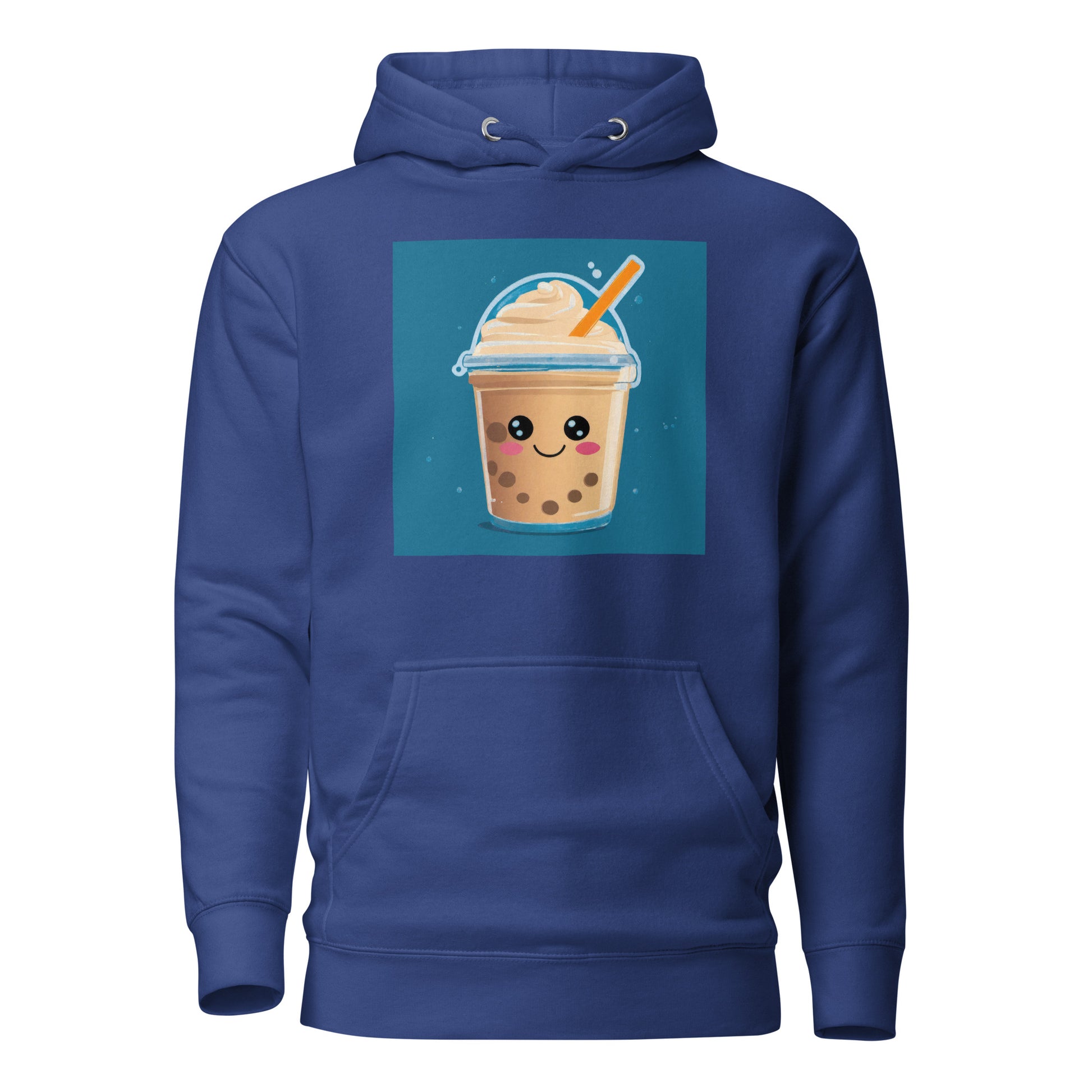 Boba Bubble Milk Tea Women's Funny Graphic Hoodie Team Royal