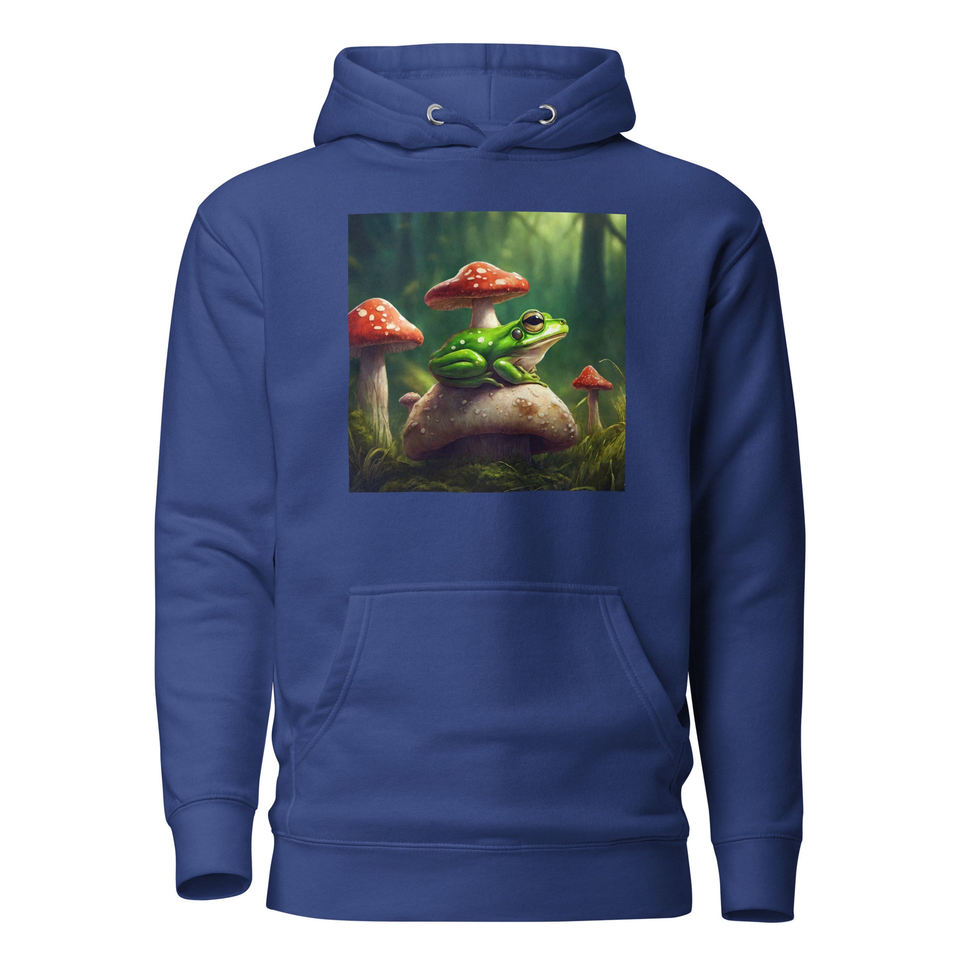 Frog & Mushrooms Women's Animal Hoodie Team Royal