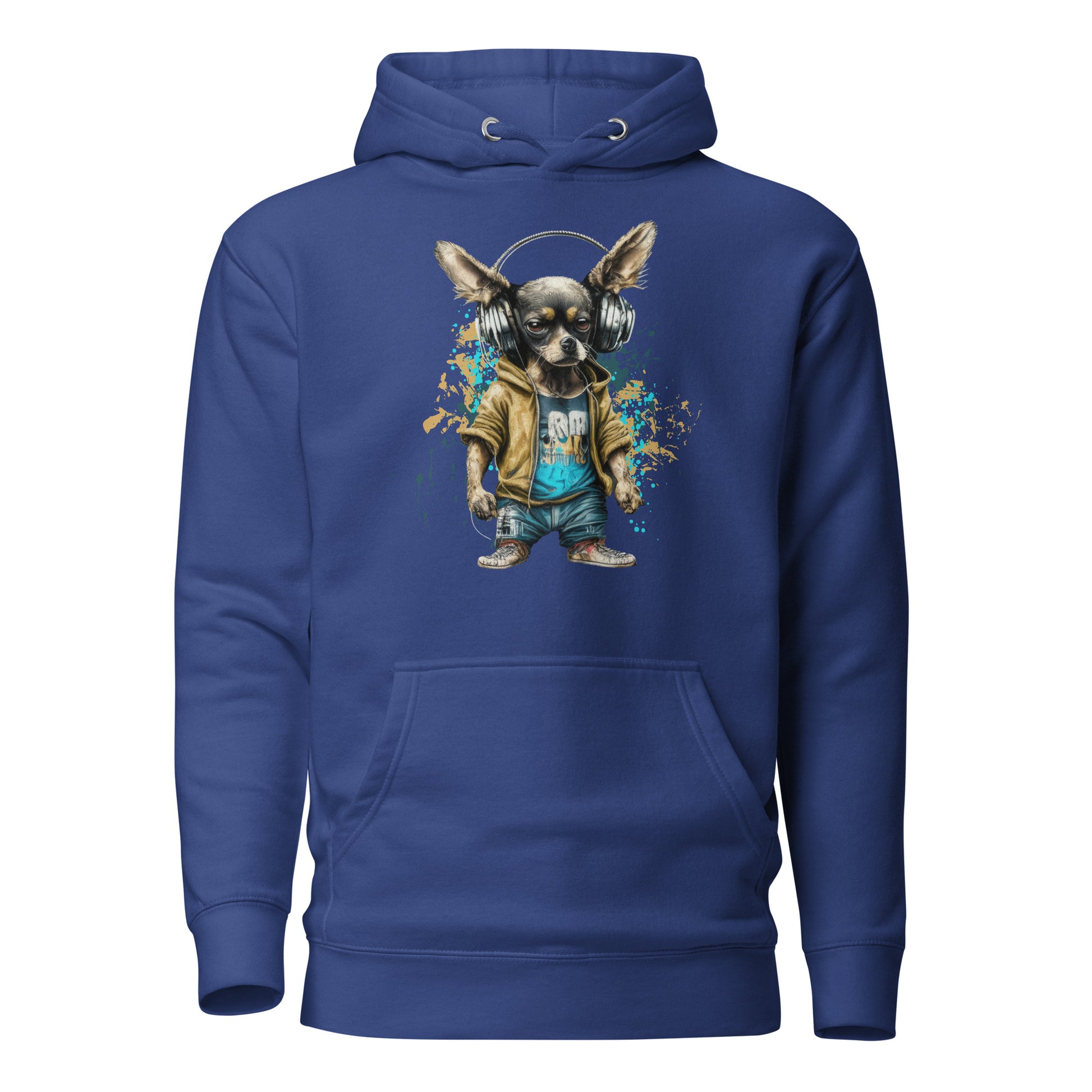 Cool Beats Chihuahua Women's Animal Hoodie Team Royal